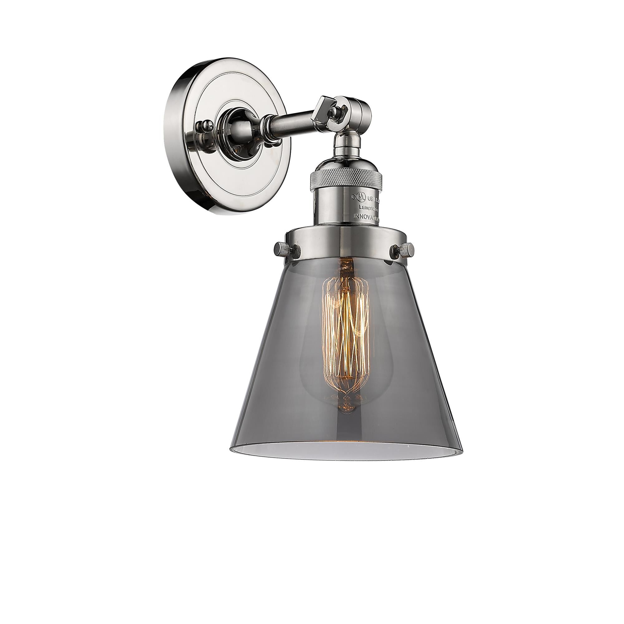 Shown in Polished Nickel finish and Smoked glass