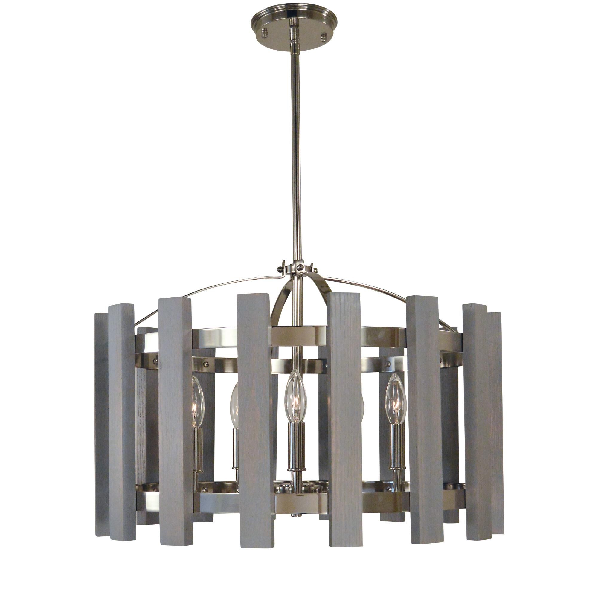 Arcadia 22 Inch 5 Light LED Mini Chandelier by Framburg