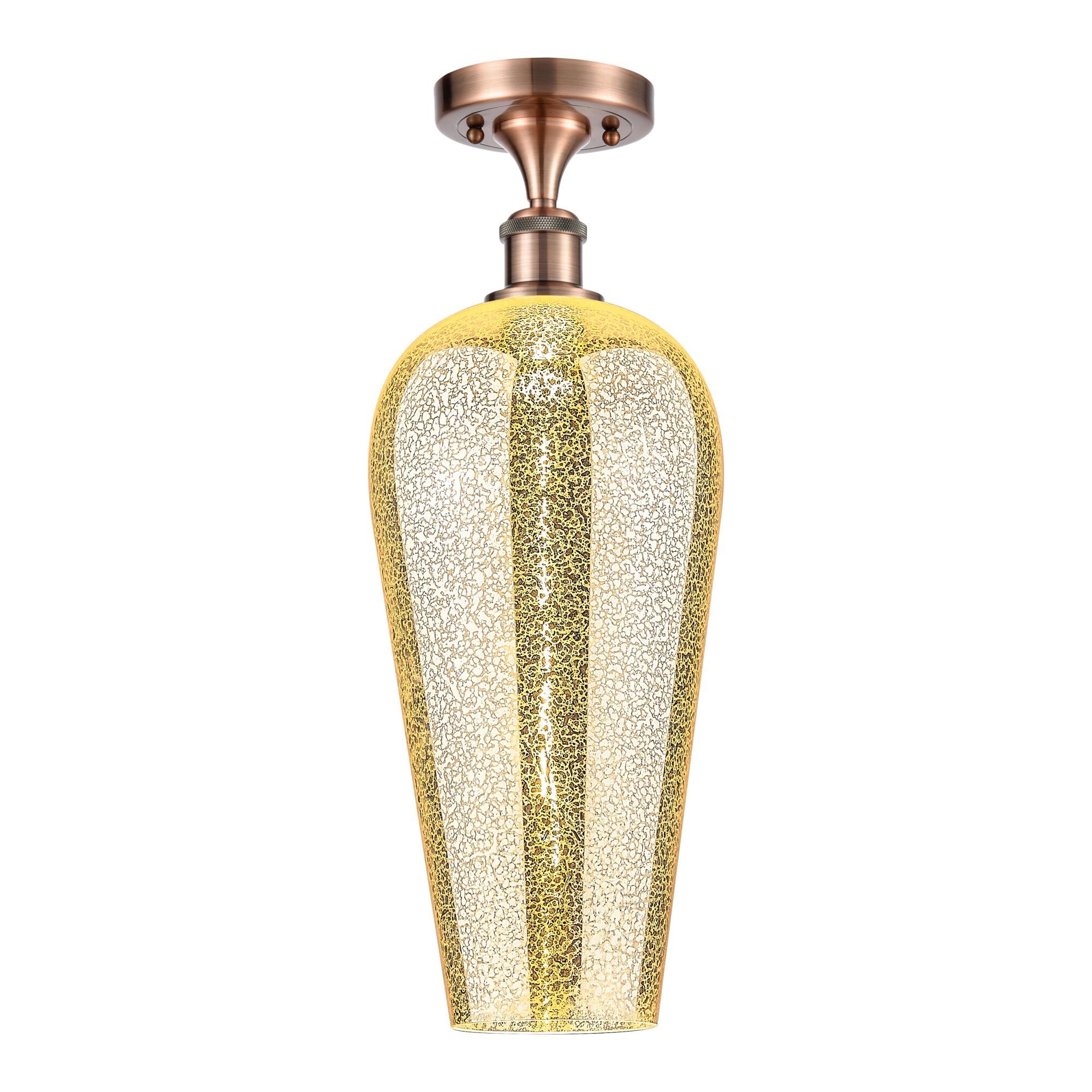 Shown in Antique Copper finish and Mercury glass