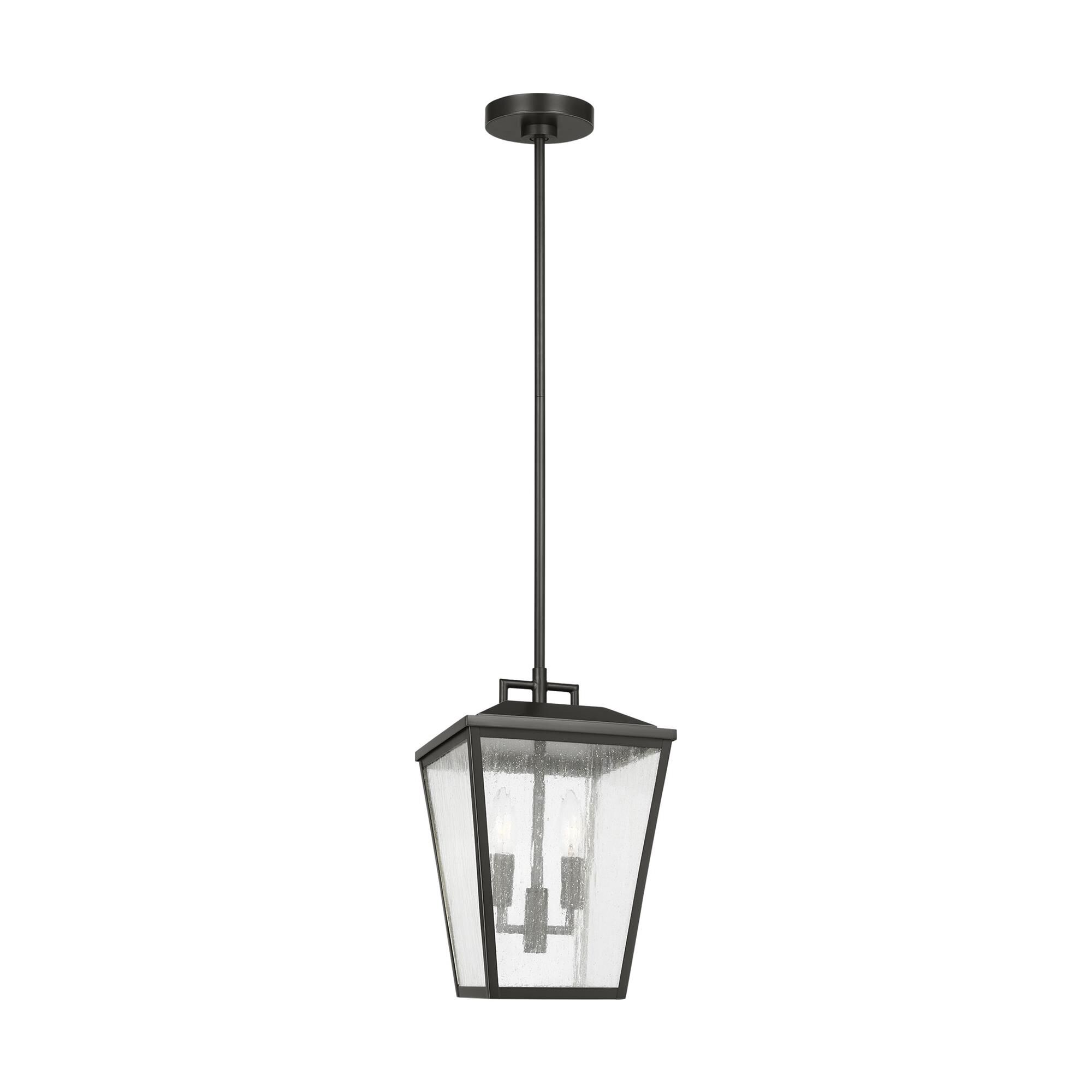 Shown in Antique Bronze finish and Clear Seeded glass