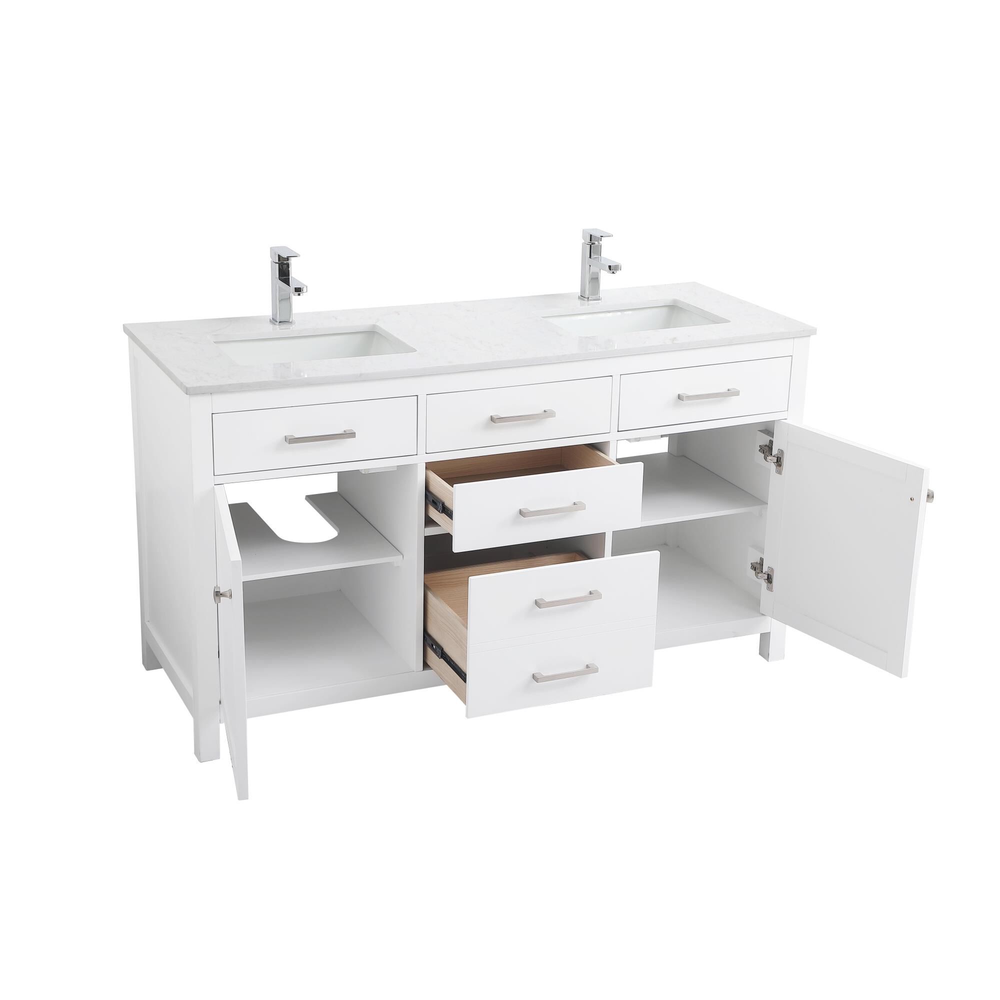 Lewis 60 Inch Bath Vanity by Elegant Decor