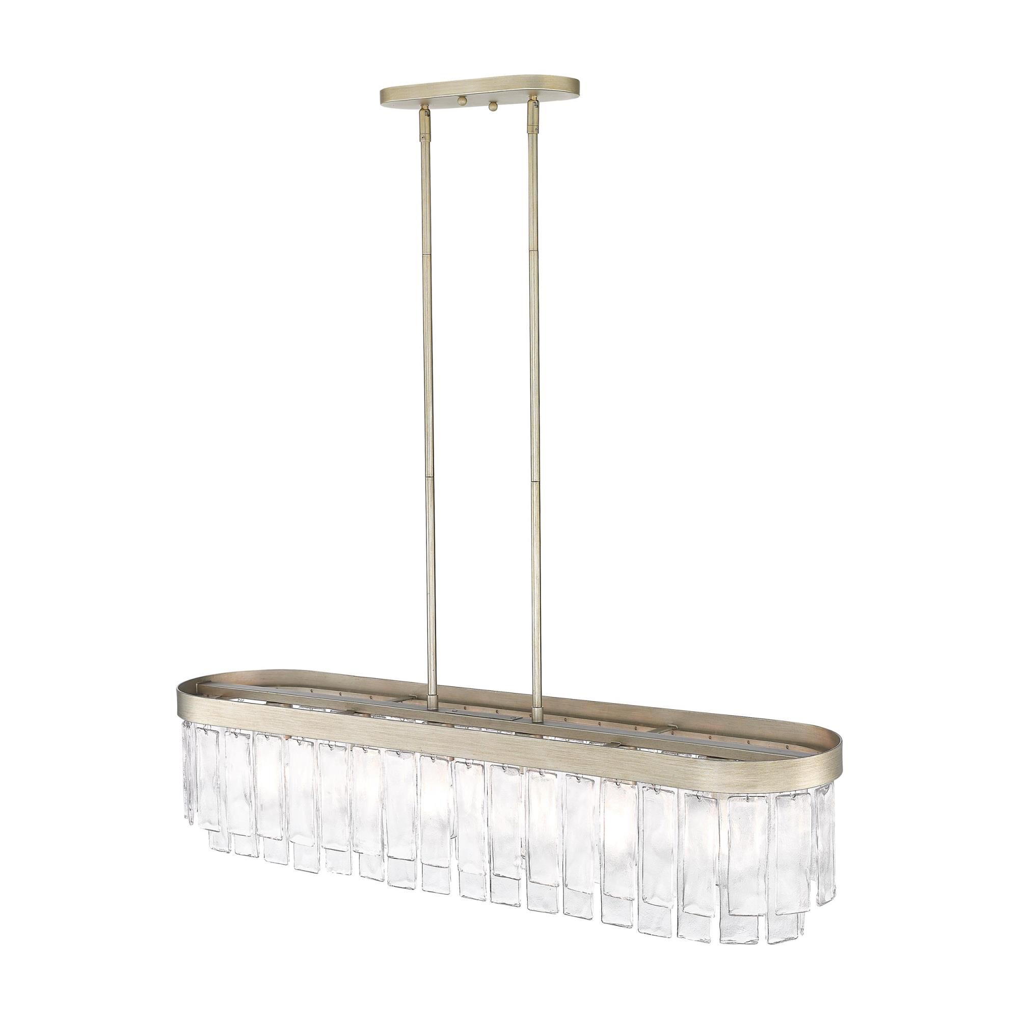 Shown in White Gold finish and Hammered Water glass