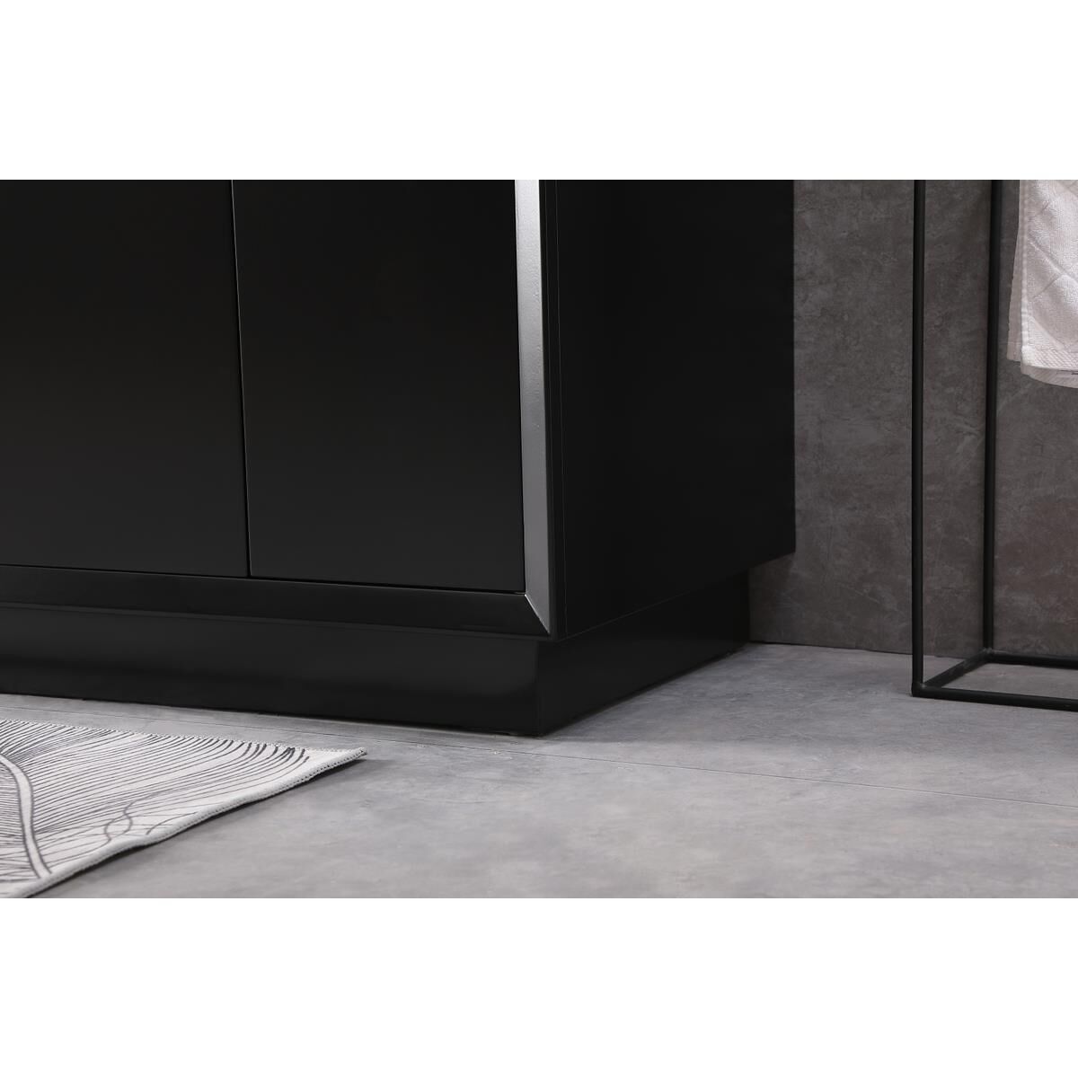 Shown in Black finish