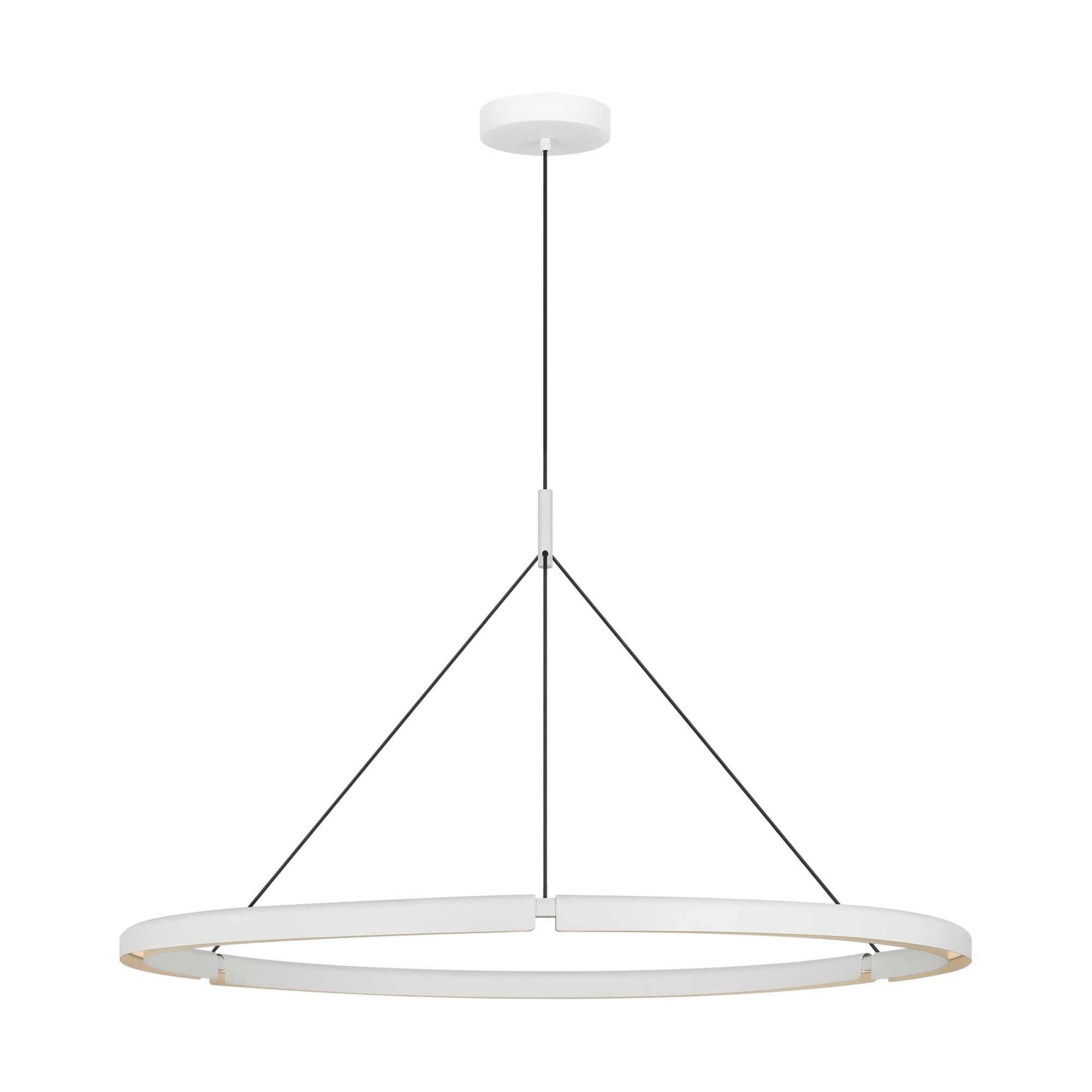 Shown in Matte White finish and Aluminum shade