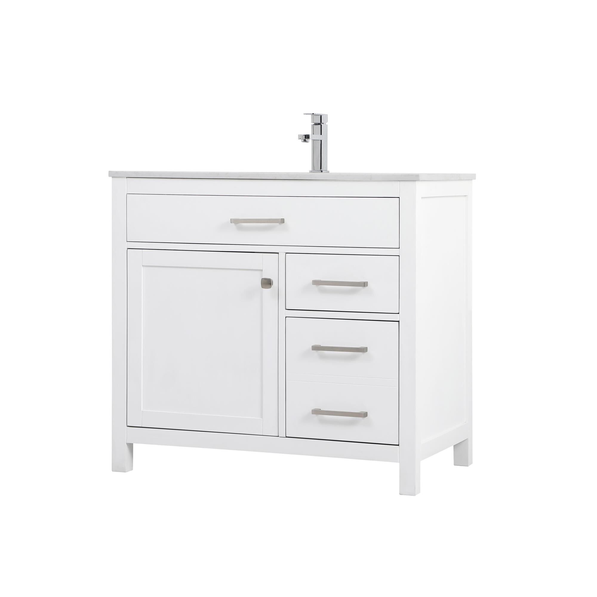 Shown in White finish