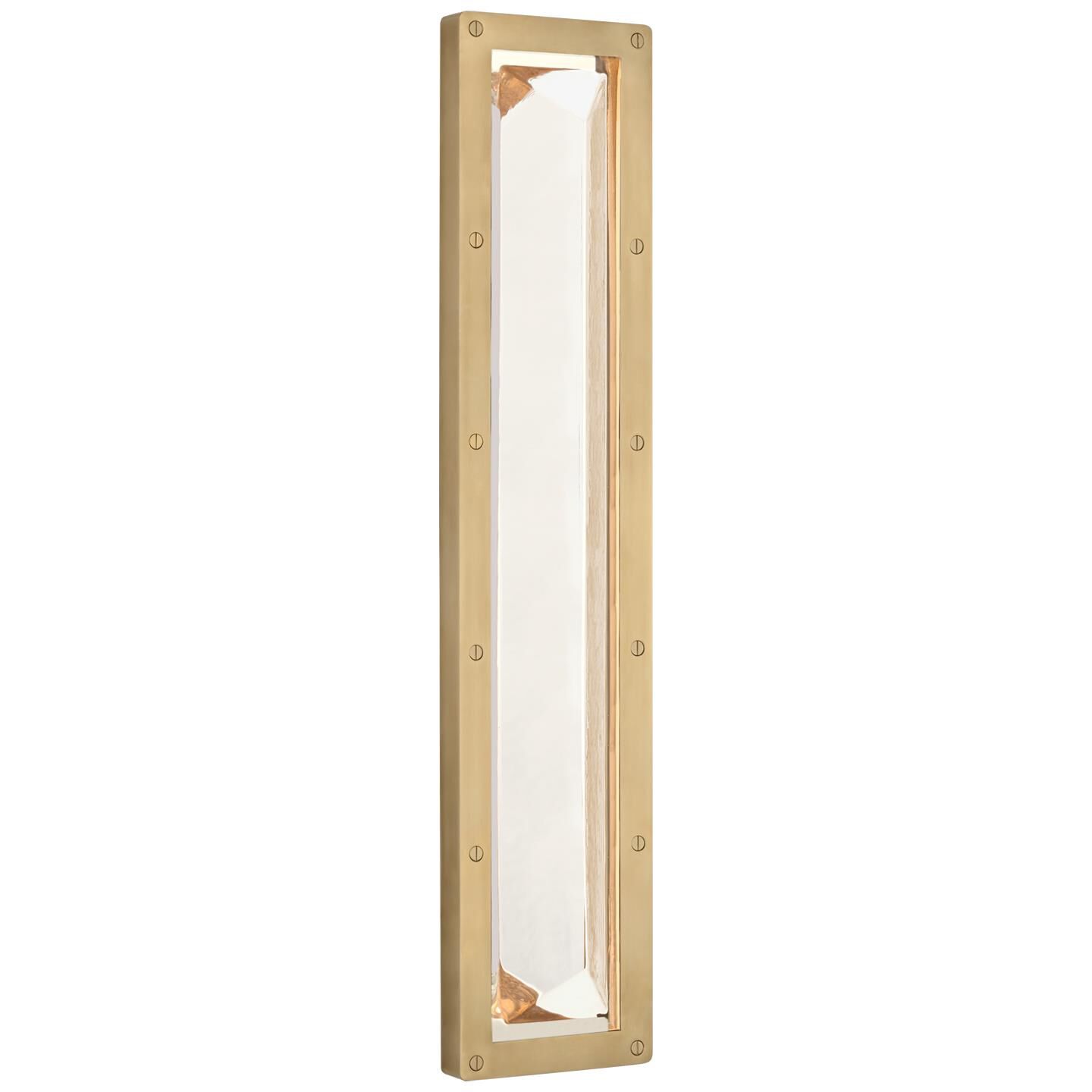 Shown in Natural Brass and Crystal finish