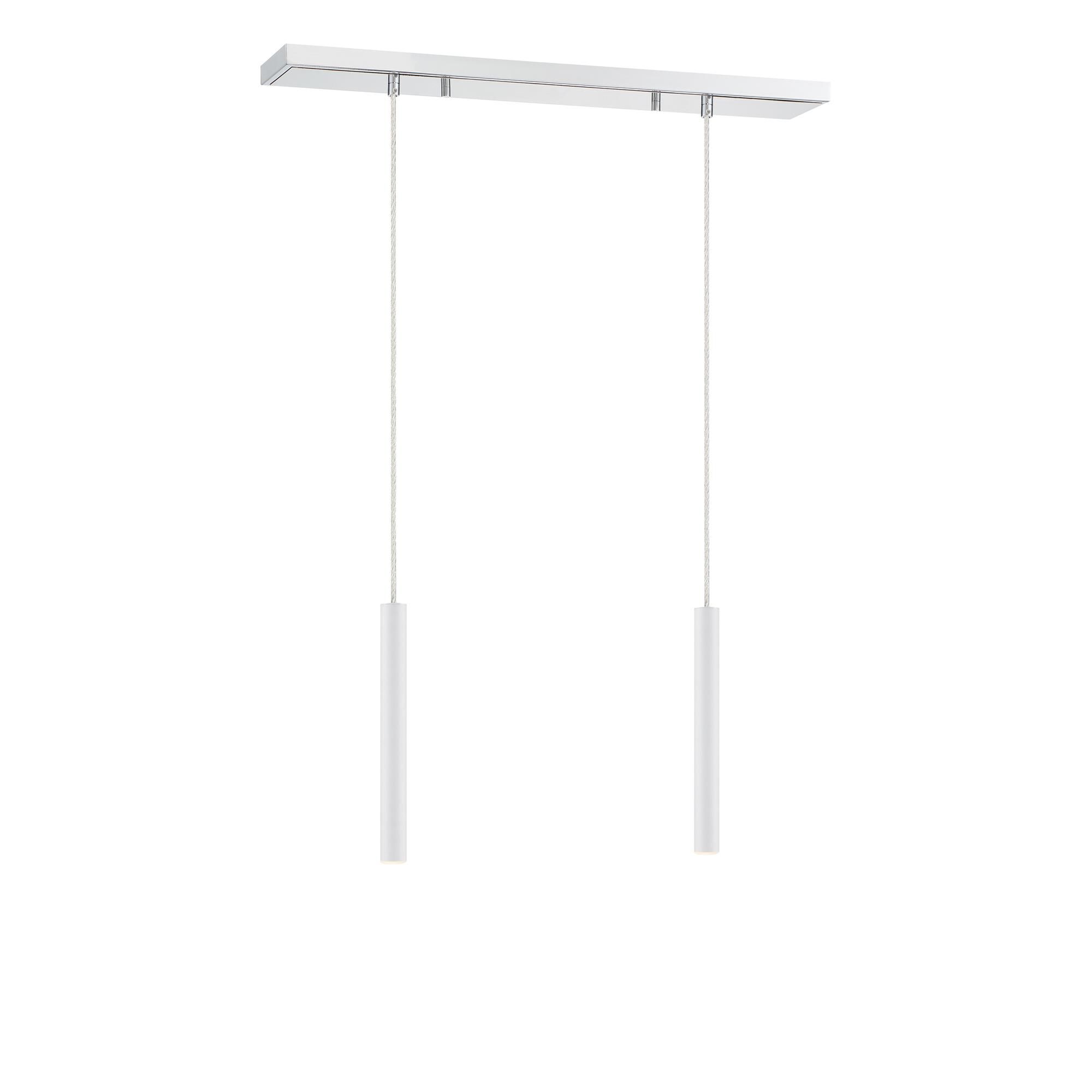 Shown in Chrome finish and Steel glass and Steel shade