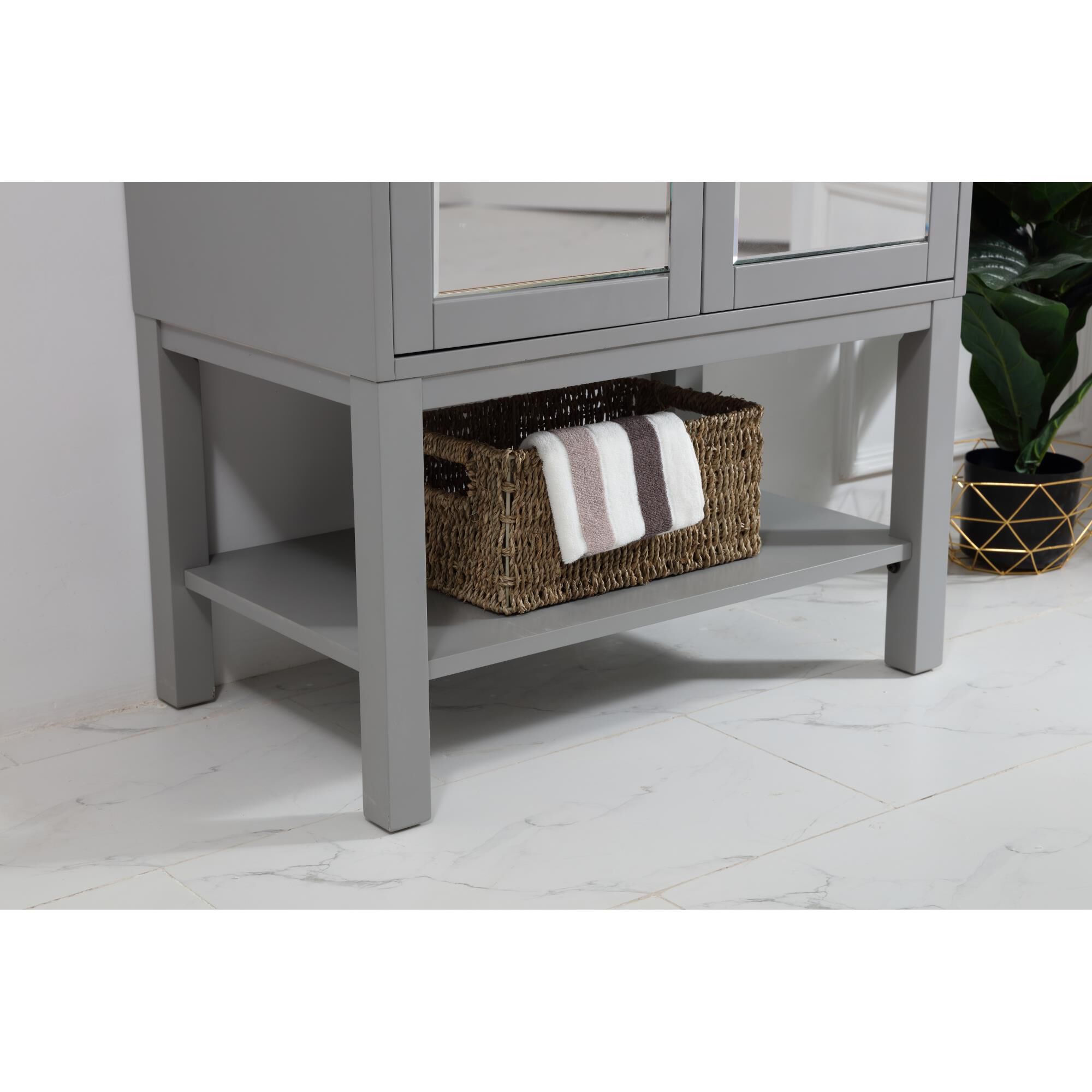 Shown in Grey finish