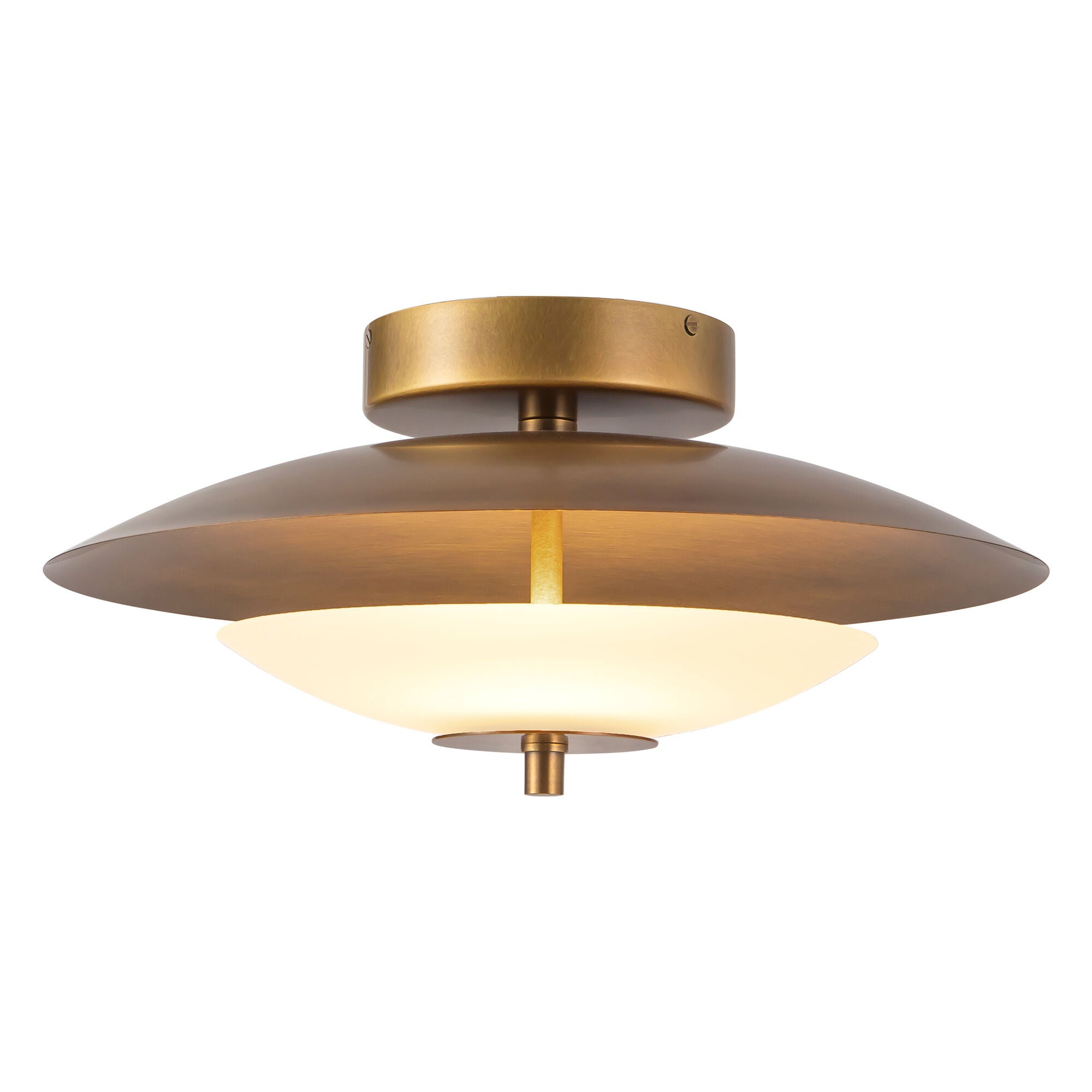 Peyton Fox Prescott 16 Inch Semi Flush Mount,