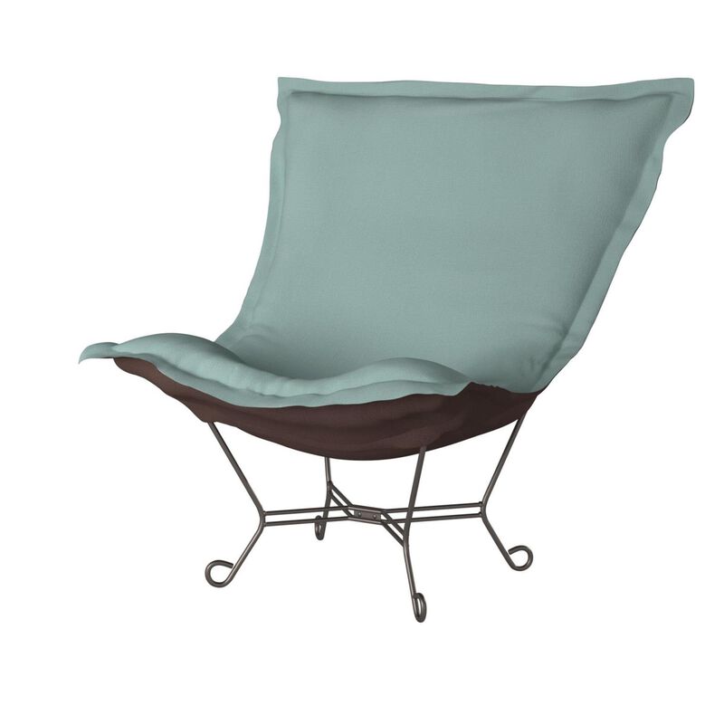 Scroll Puff Side Chair by Howard Elliott