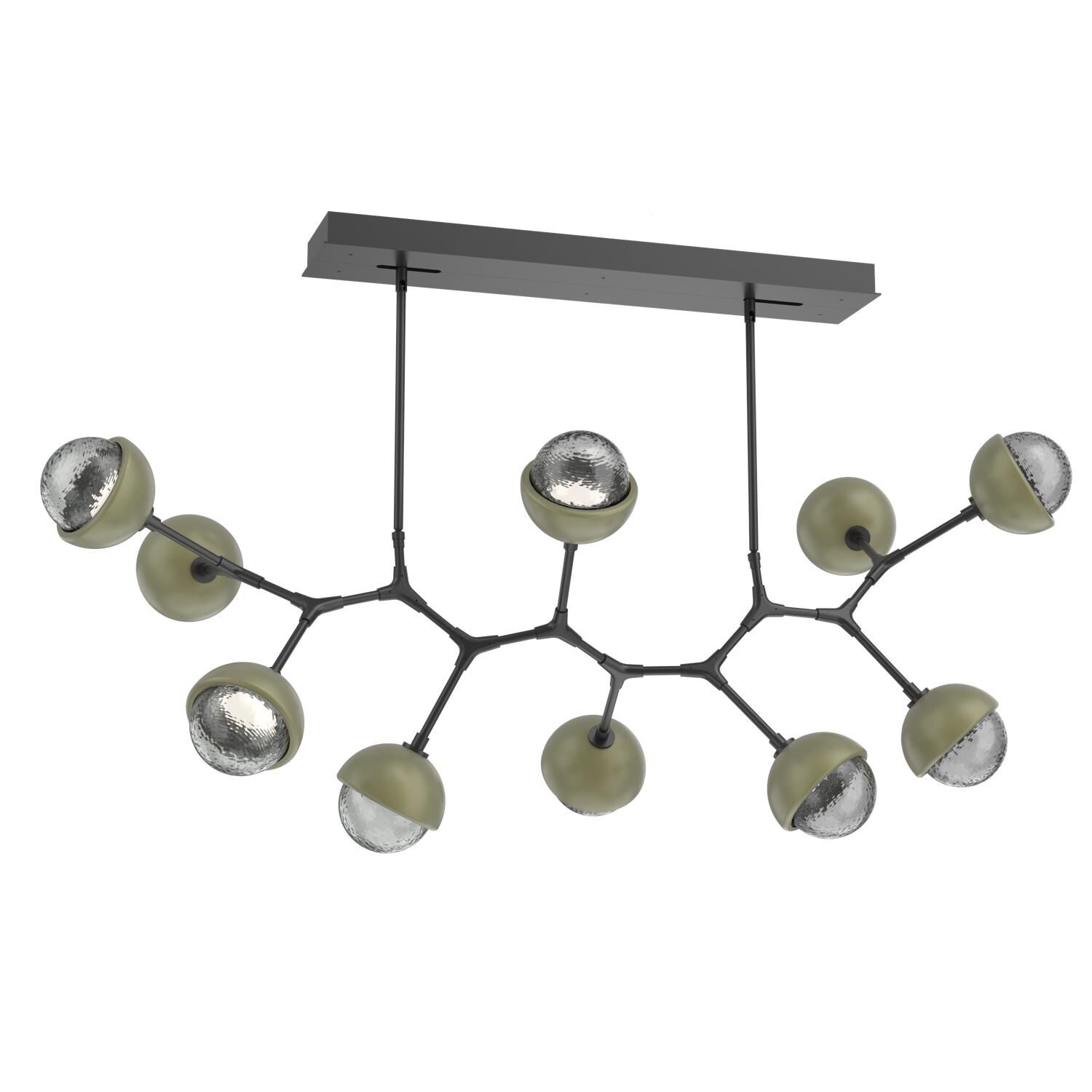 Levi Wilson Cabochon 56 Inch Linear Suspension Light by Hammerton Studio
