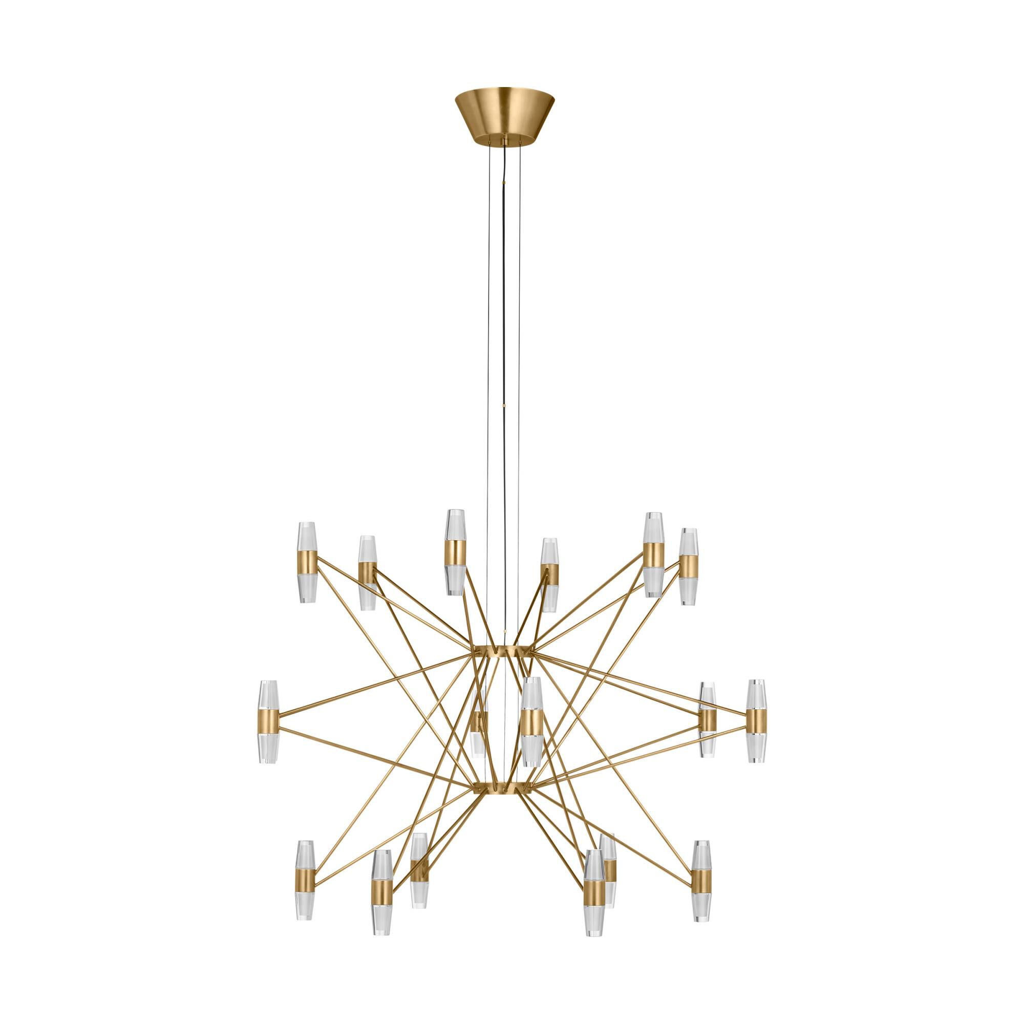 Sean Lavin Lassell 38 Inch 36 Light Chandelier by Visual Comfort Modern Collection