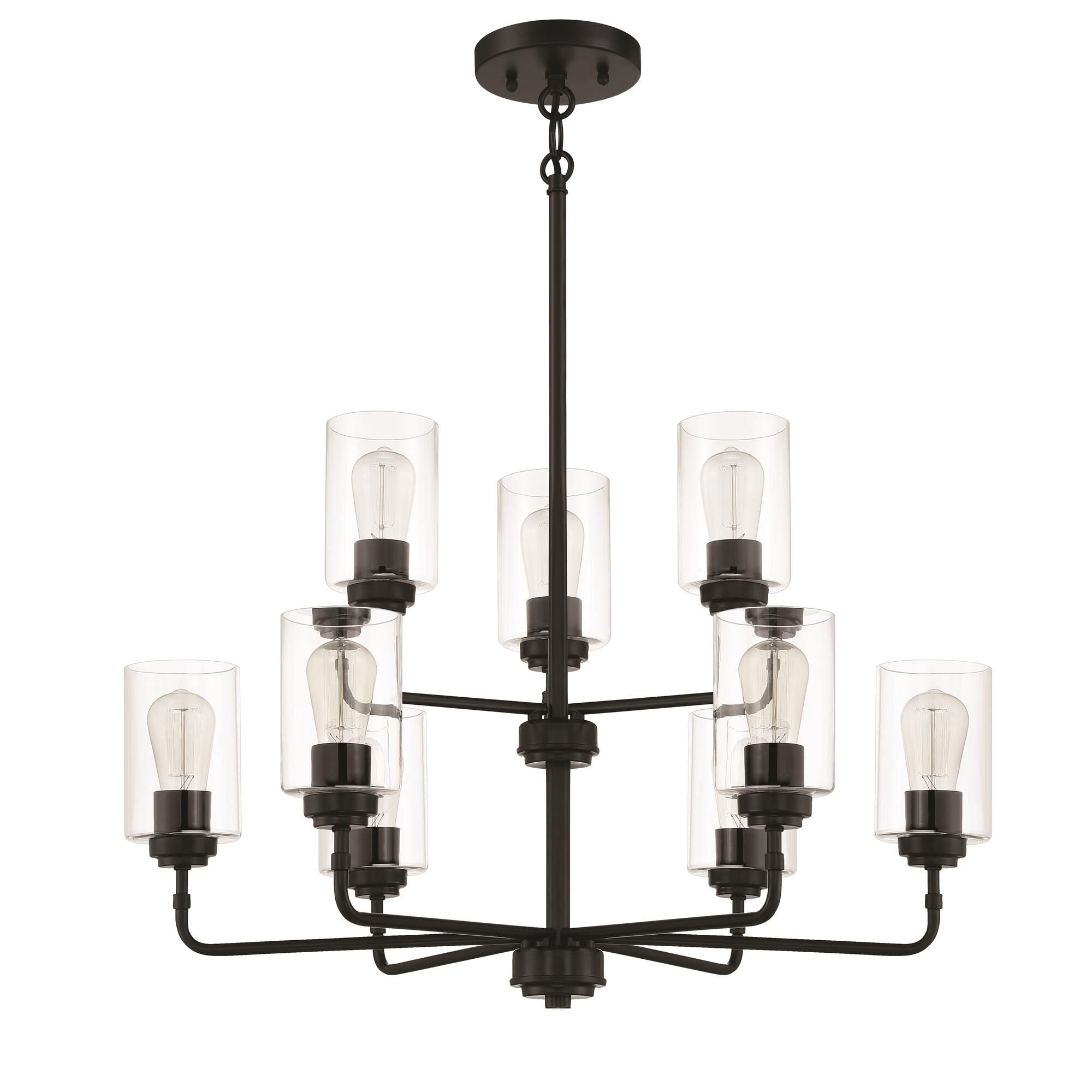 Stowe 30 Inch 9 Light Chandelier by Craftmade