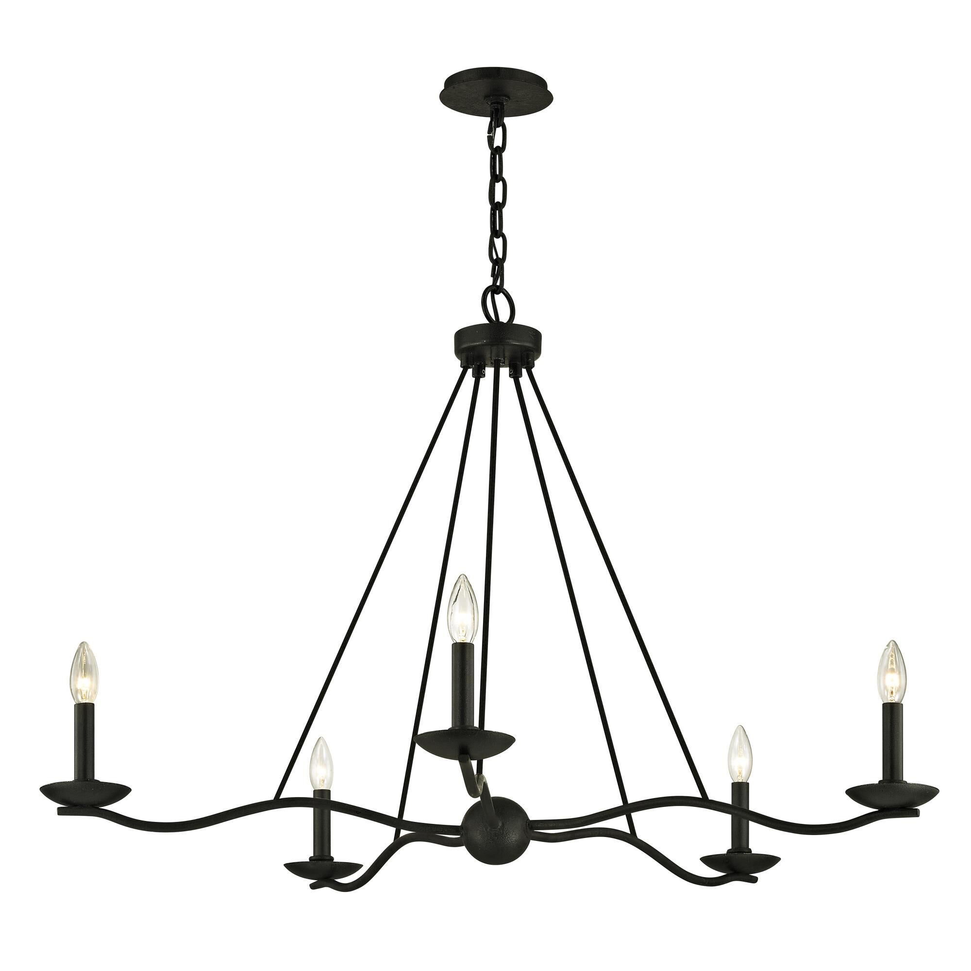 Sawyer 40 Inch Chandelier by Troy Lighting