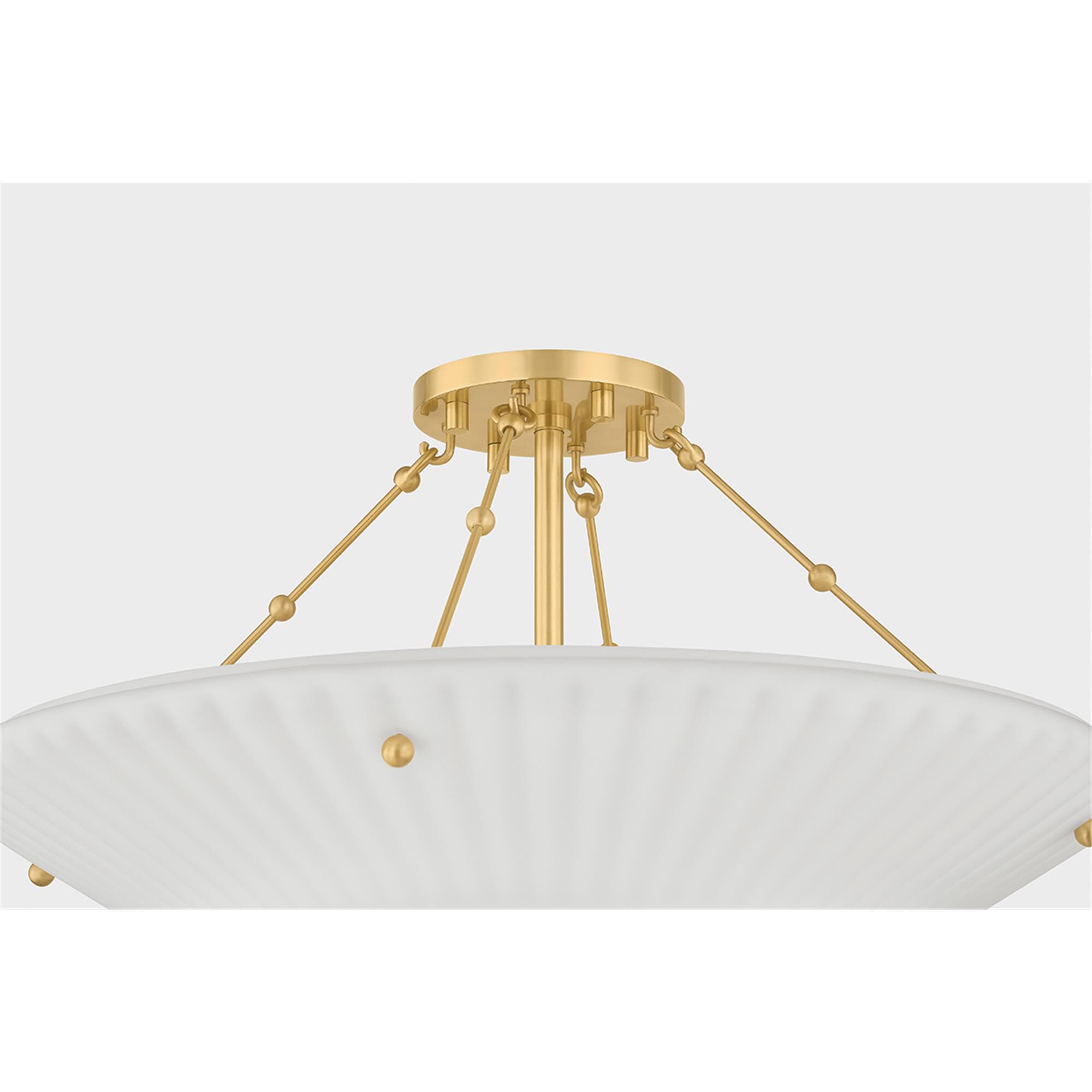 Loburn 20 Inch Semi Flush Mount,