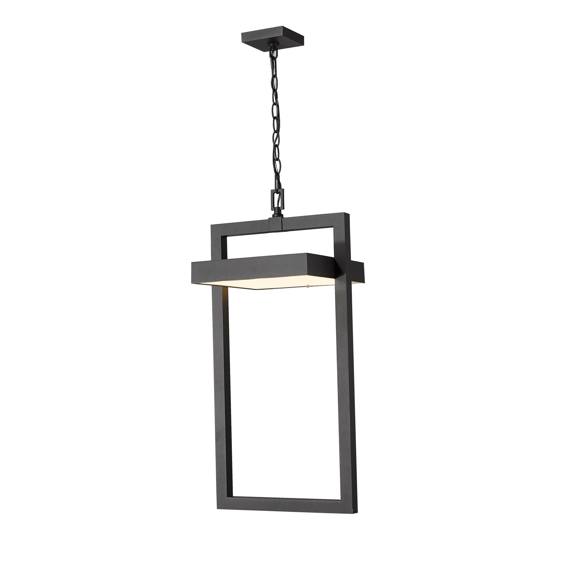 Shown in Black finish and Glass shade