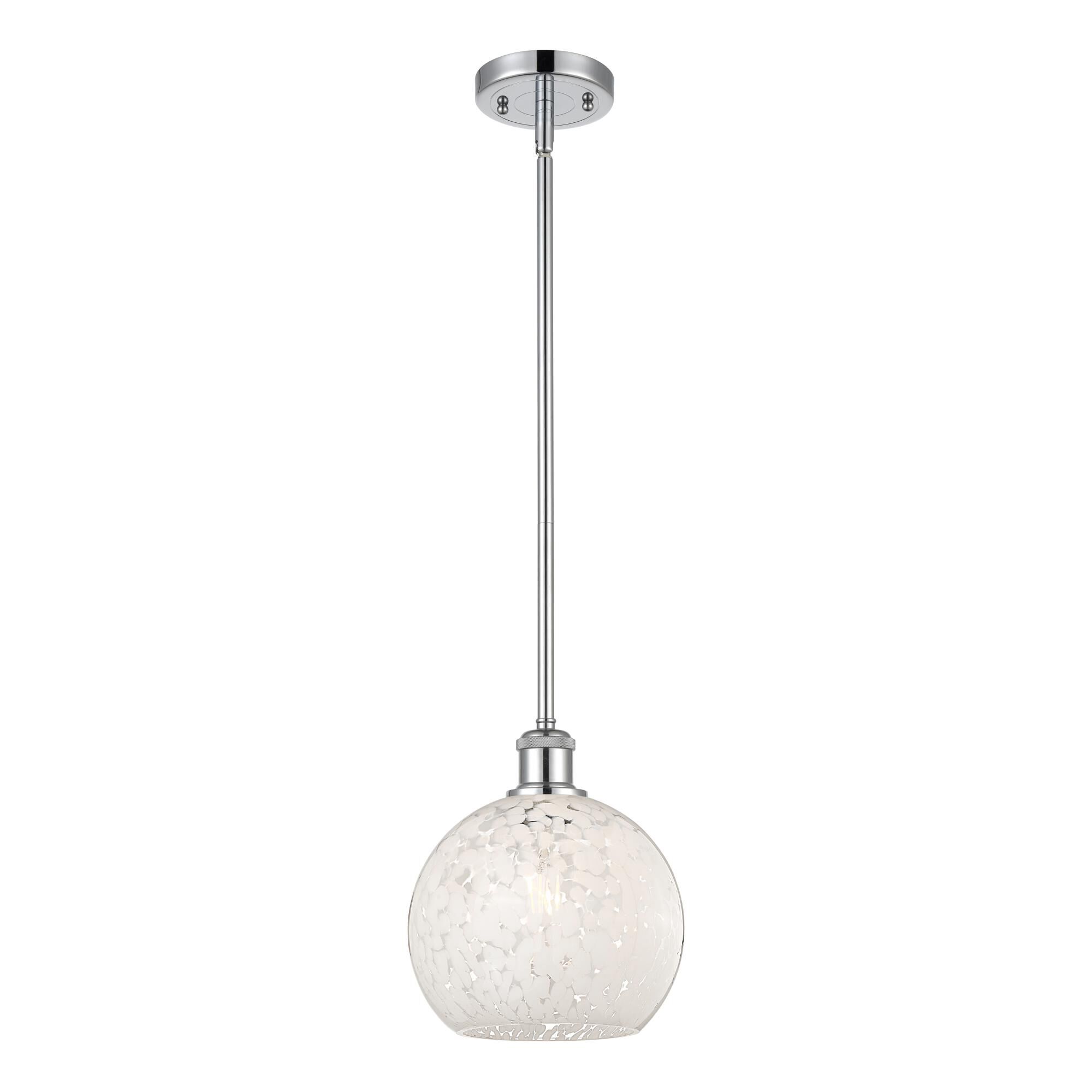 Bruno Marashlian White Mouchette 8 Inch Mini Pendant by Innovations Lighting