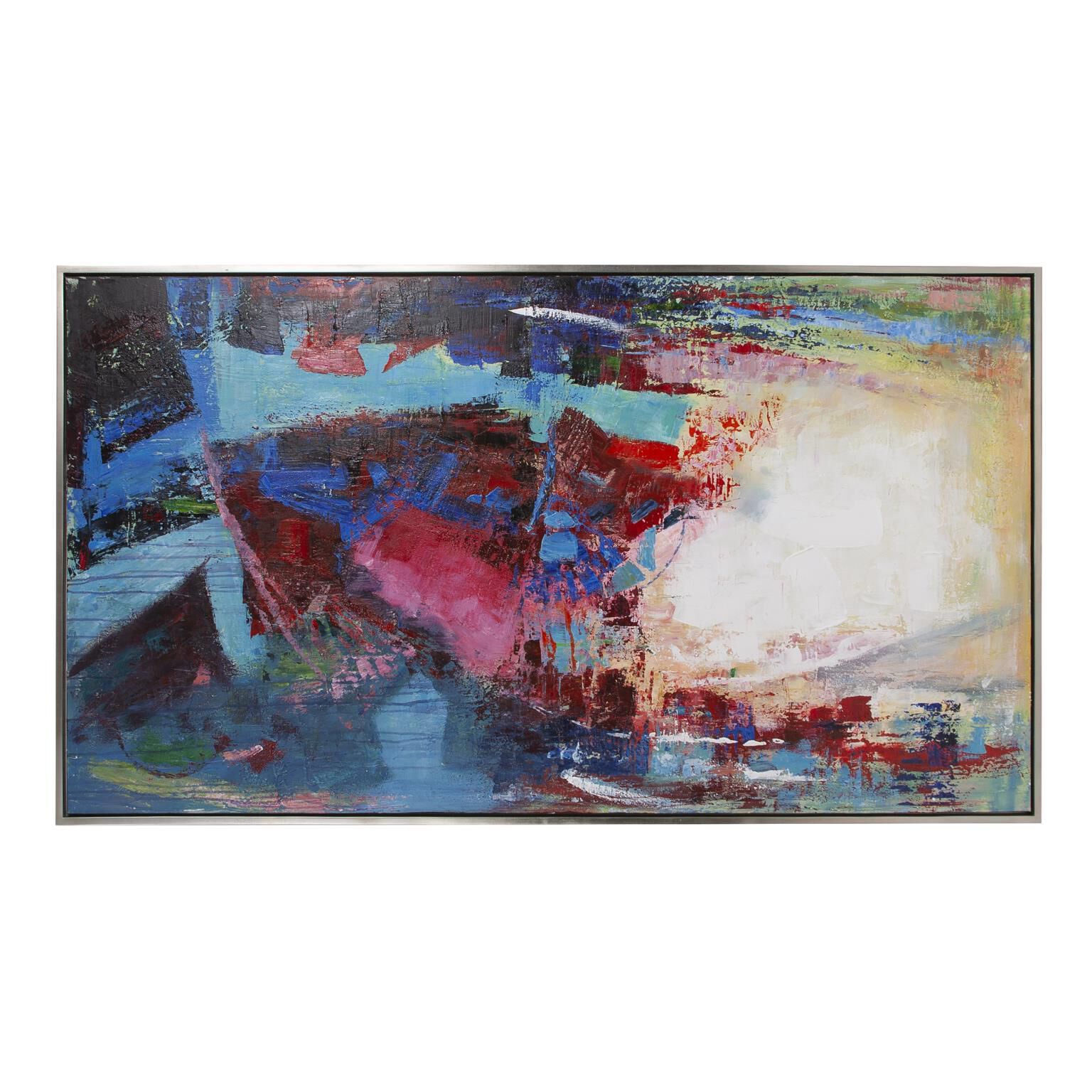 Concrete Poppy Hand Painted Original Art Painting by Howard Elliott Collection