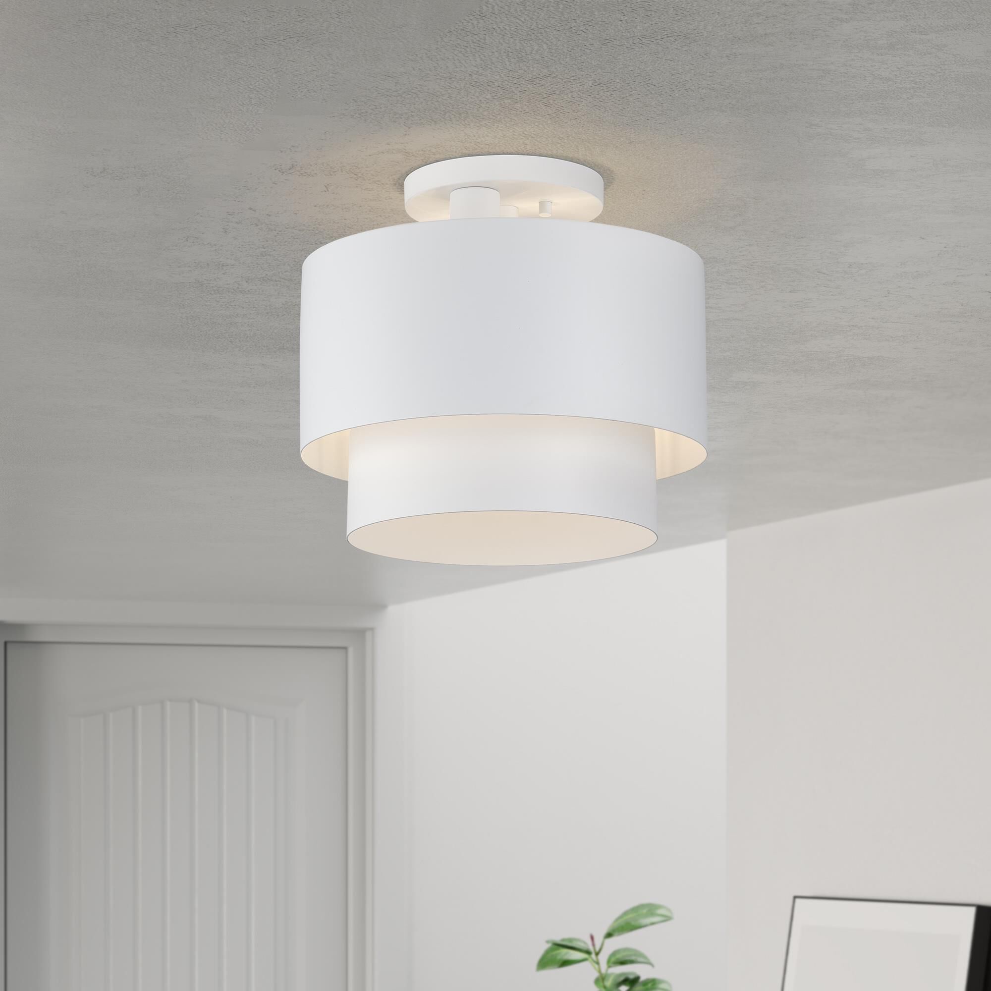 Zolana 12 Inch Semi Flush Mount by Livex Lighting