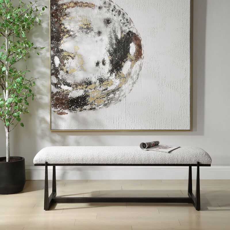 Midas 60 Inch Bench by Uttermost