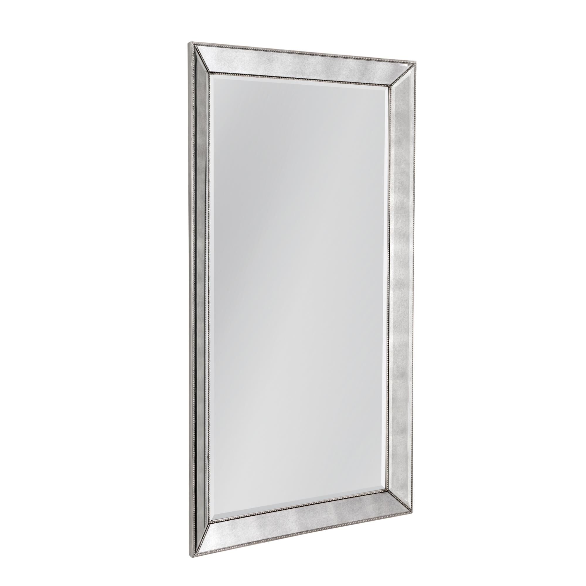 Beaded 79 Inch Floor Mirror by Bassett Mirror Company