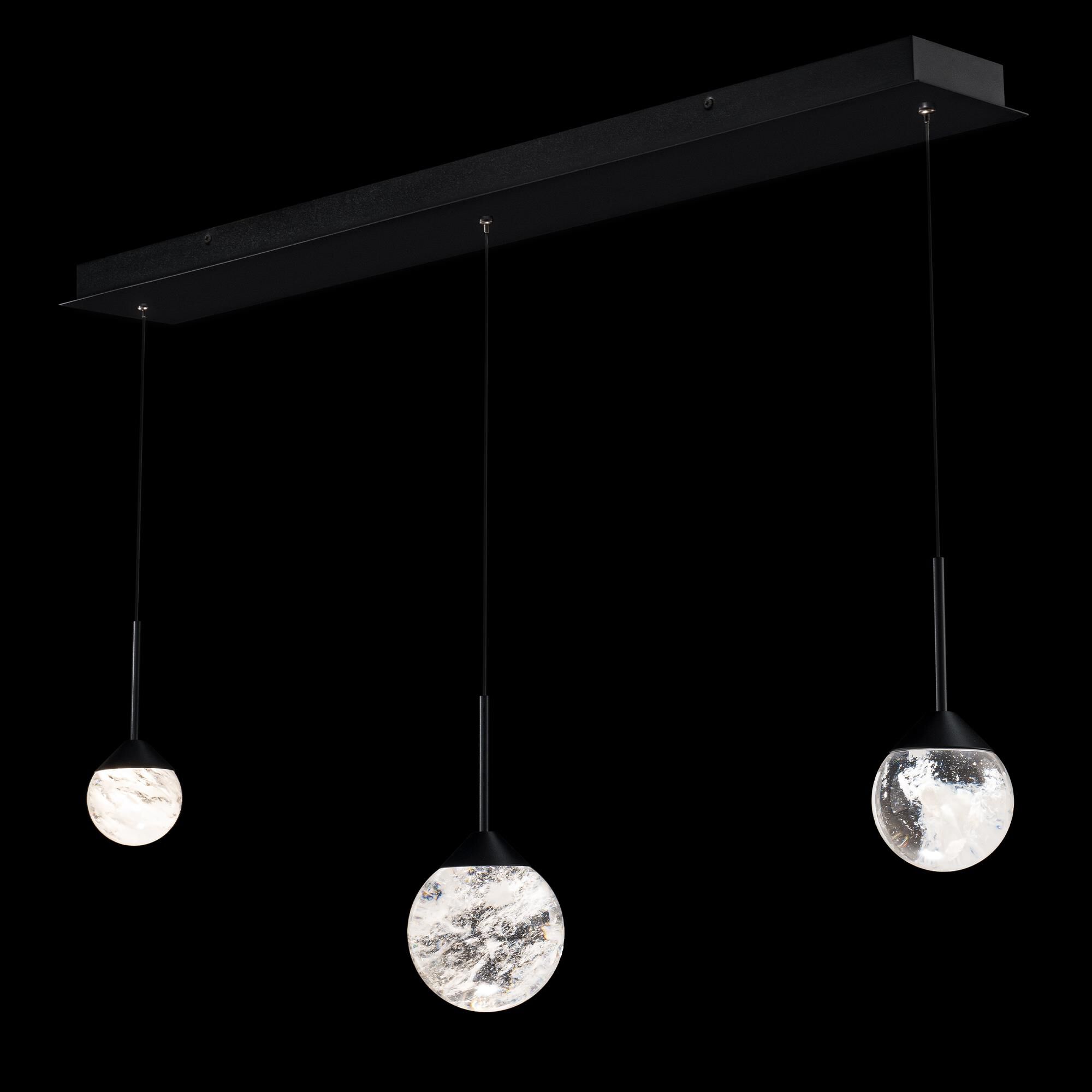 Shown in Black finish and Optic Haze Quartz Crystal crystal