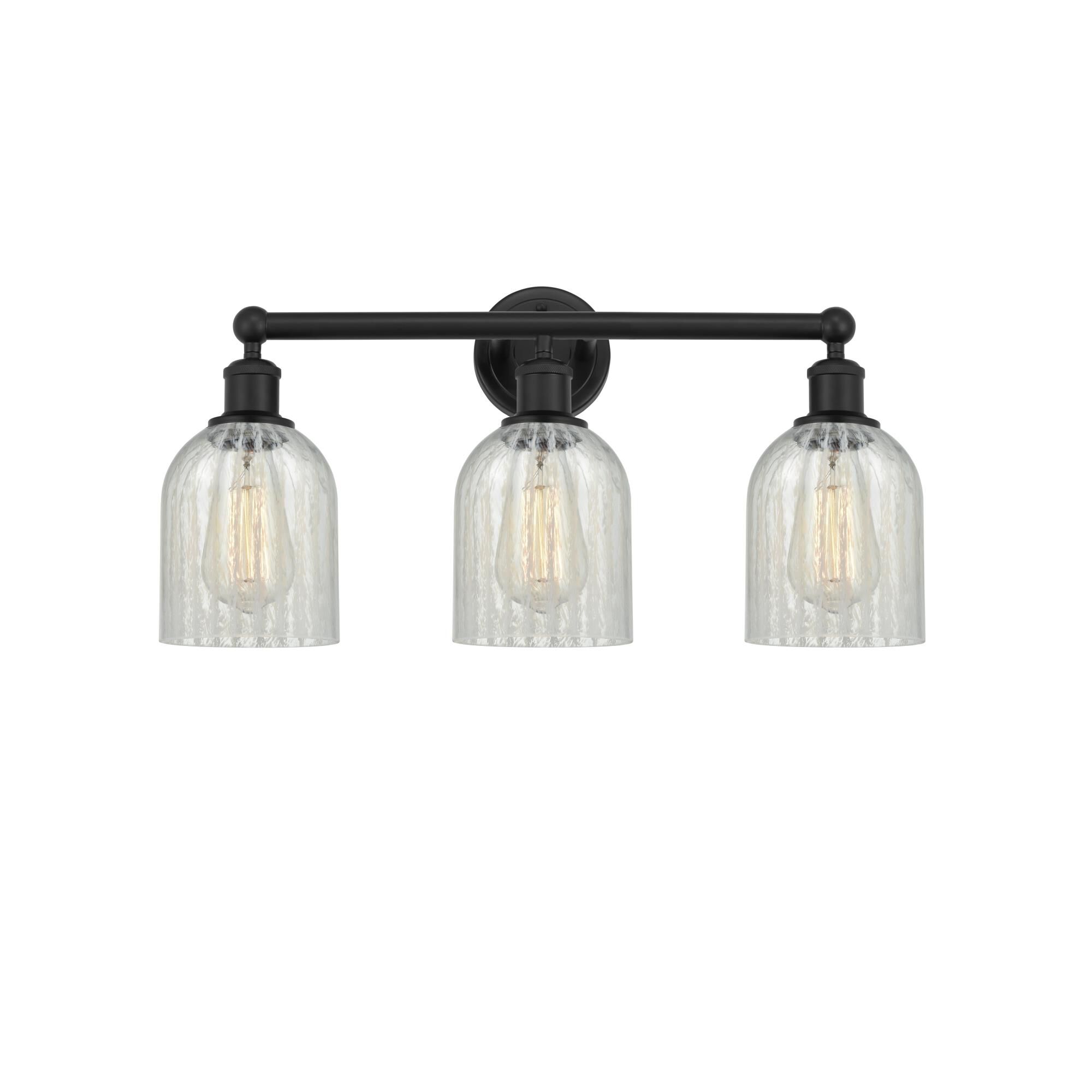 Shown in Matte Black, Mouchette finish and Mouchette glass and Mouchette Glass shade