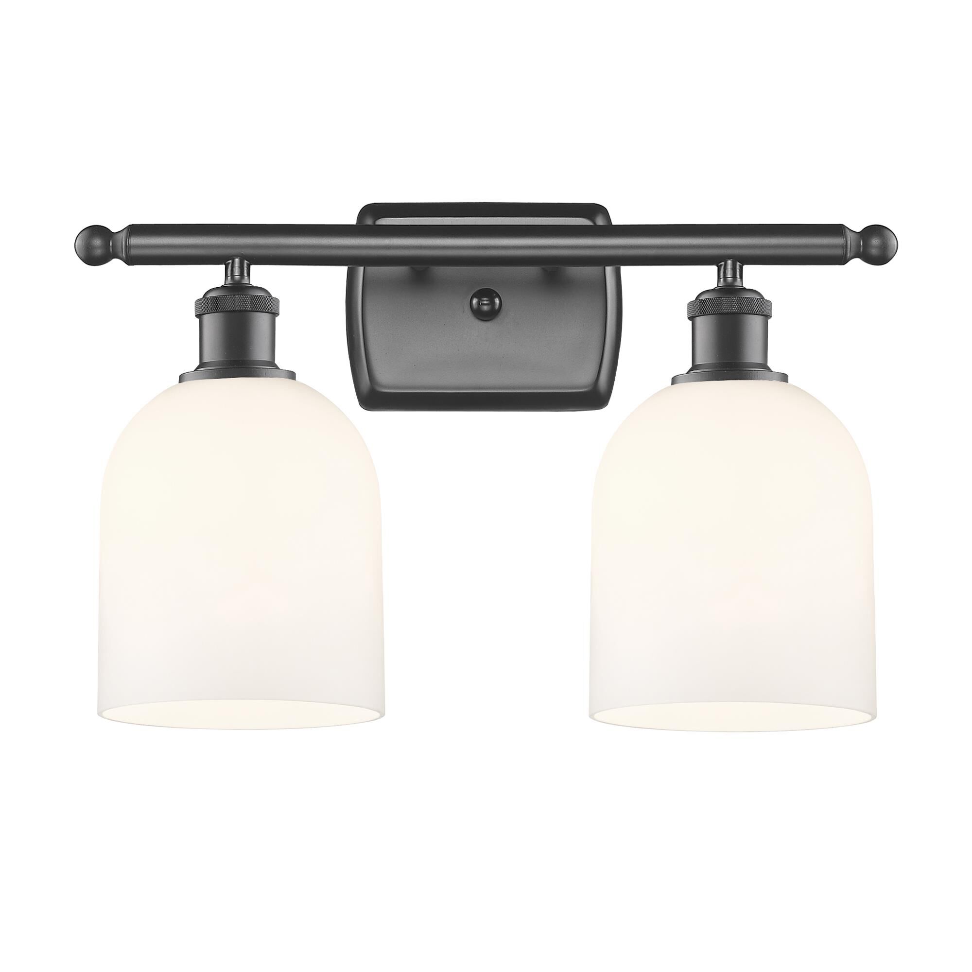 Shown in Oil Rubbed Bronze finish and Glossy White glass