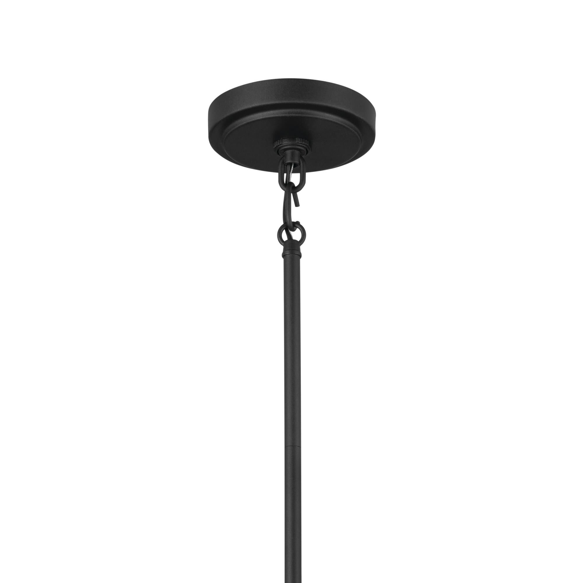 Shown in Textured Black finish and Opal glass