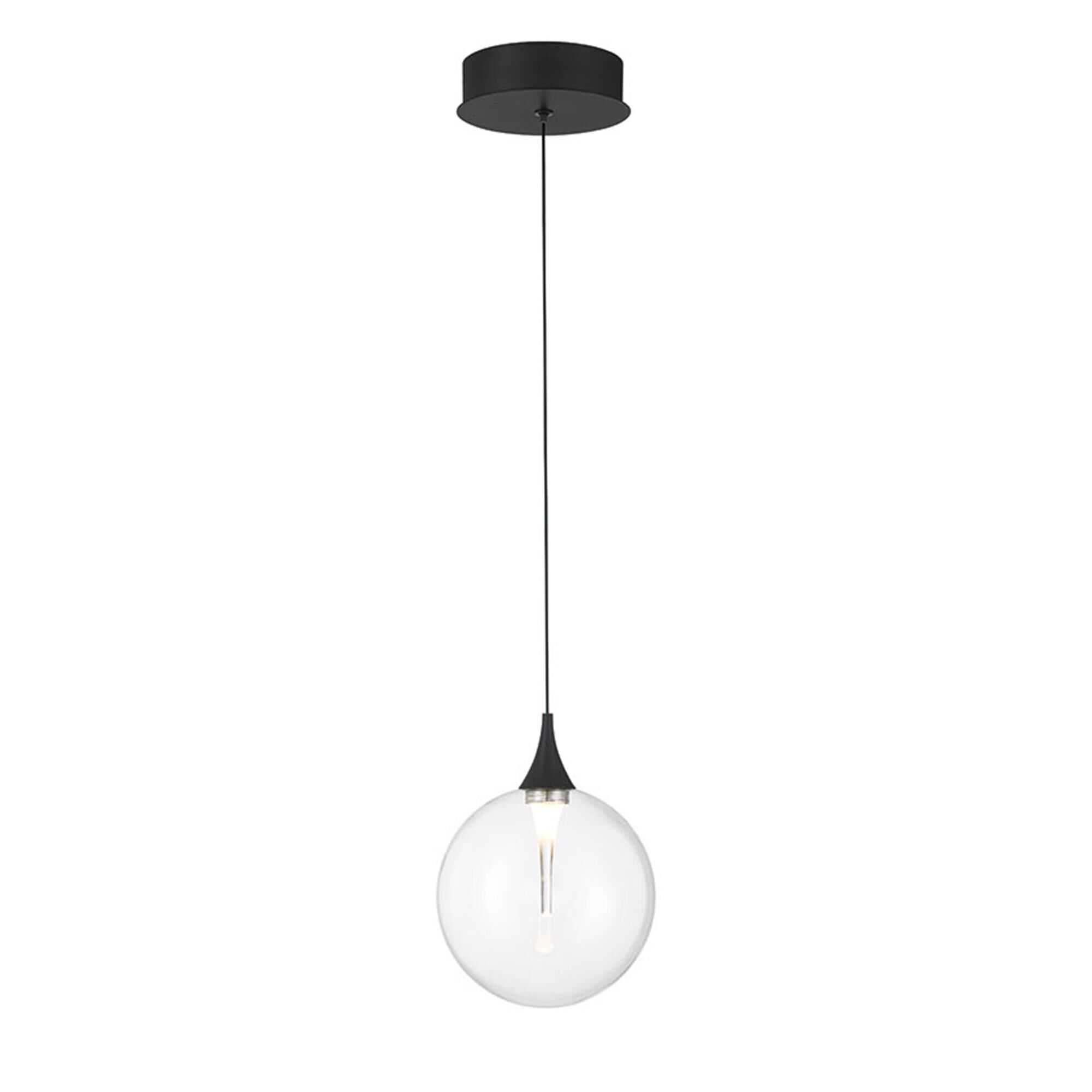 Shown in Matte Black finish and Clear glass