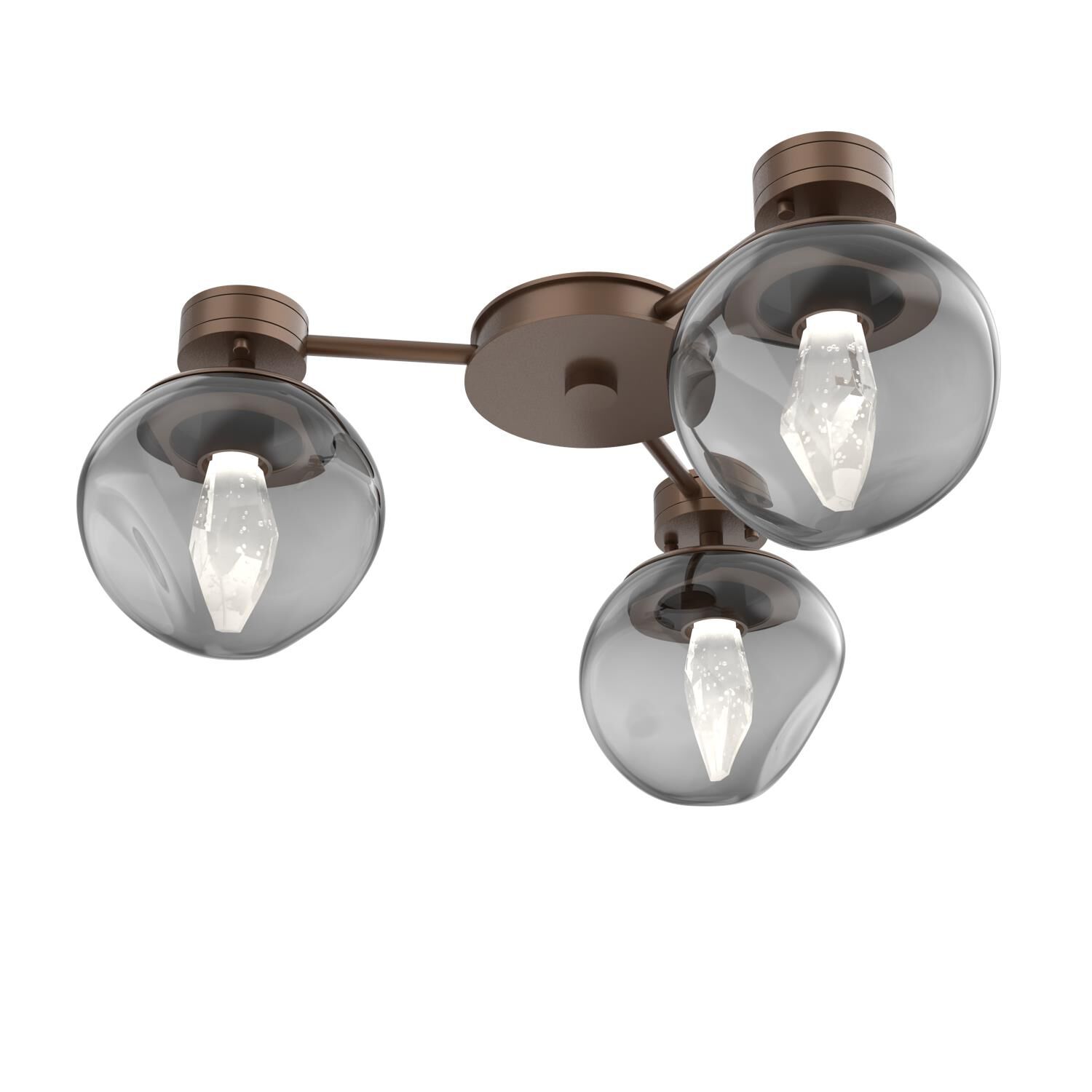 Levi Wilson Luna 23 Inch Semi Flush Mount by Hammerton Studio