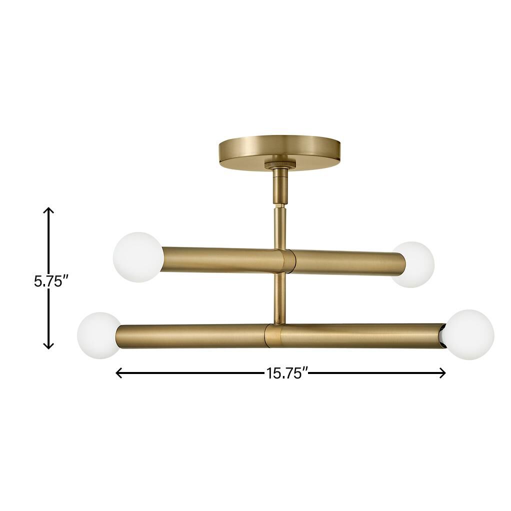 Shown in Lacquered Brass finish