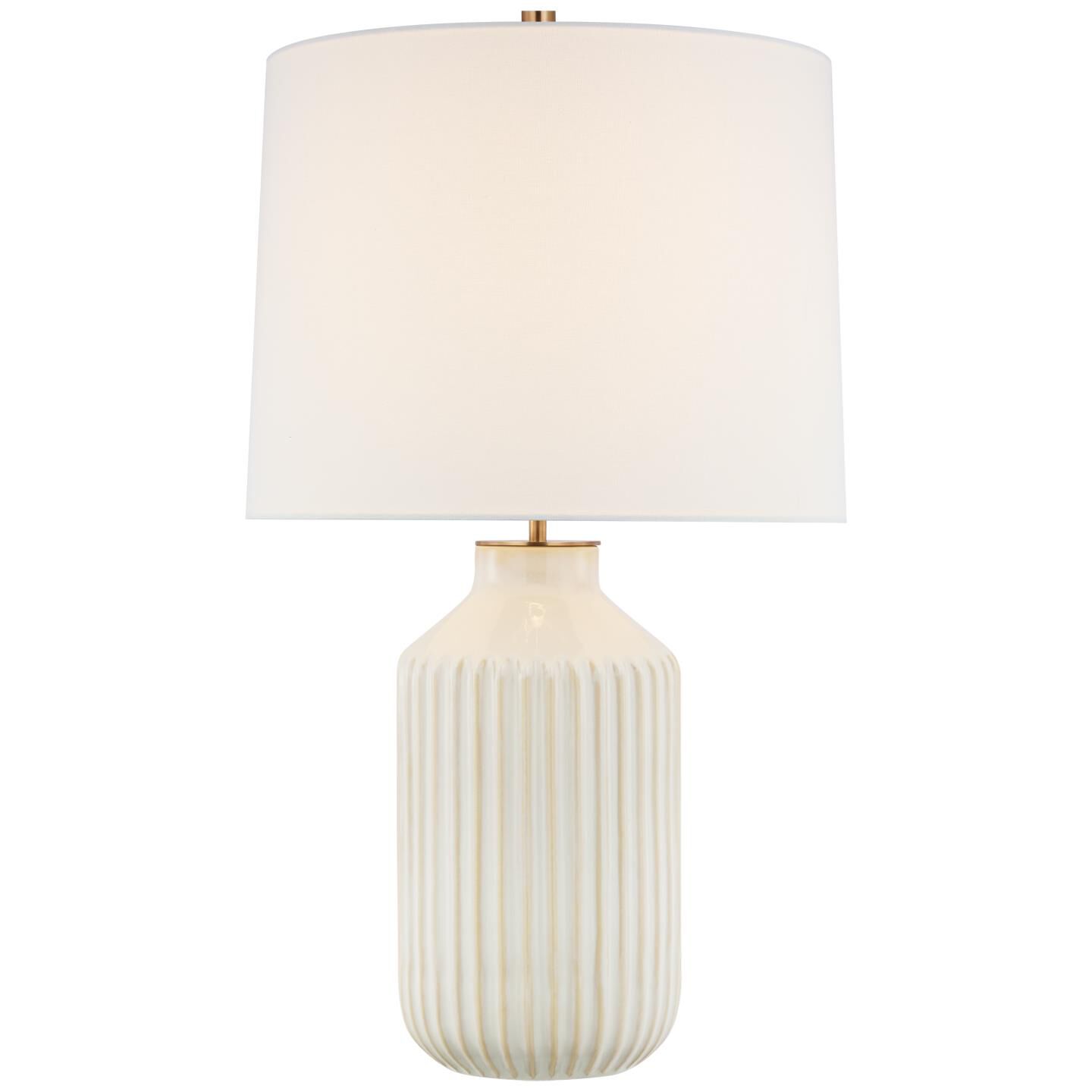 Shown in Ivory finish and Linen shade