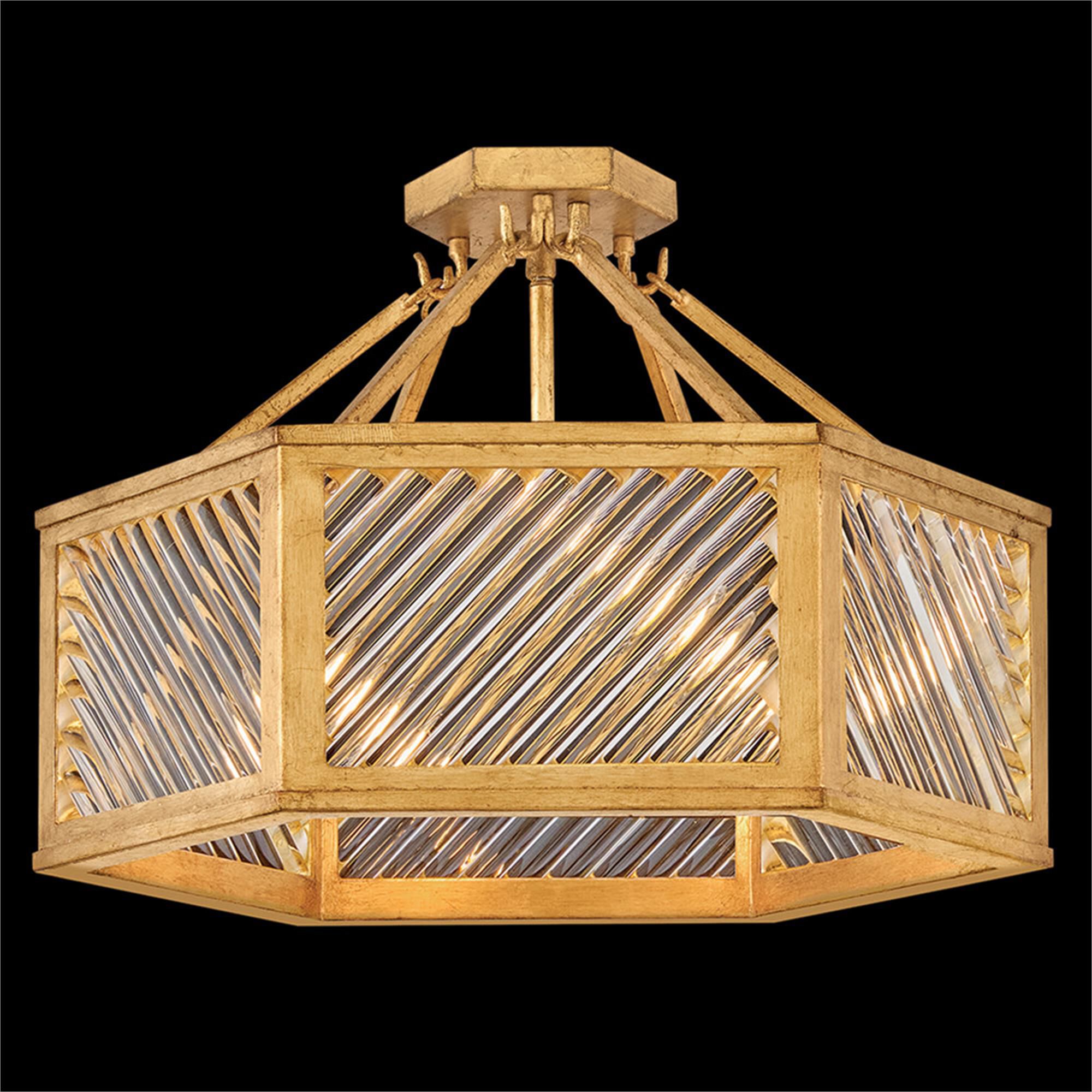 Sura 19 Inch 4 Light Semi Flush Mount,