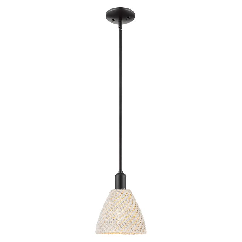 Bruno Marashlian Natural Ballston Dome 8 Inch Mini Pendant by Innovations Lighting