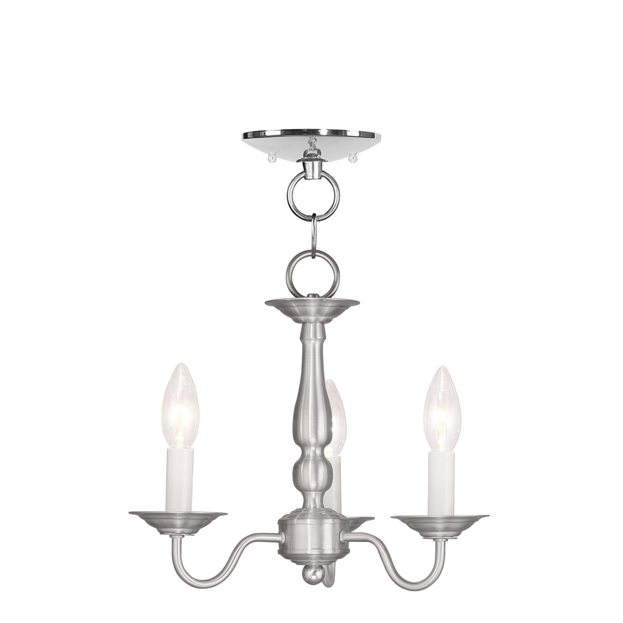 Williamsburgh 11 Inch 3 Light Mini Chandelier by Livex Lighting