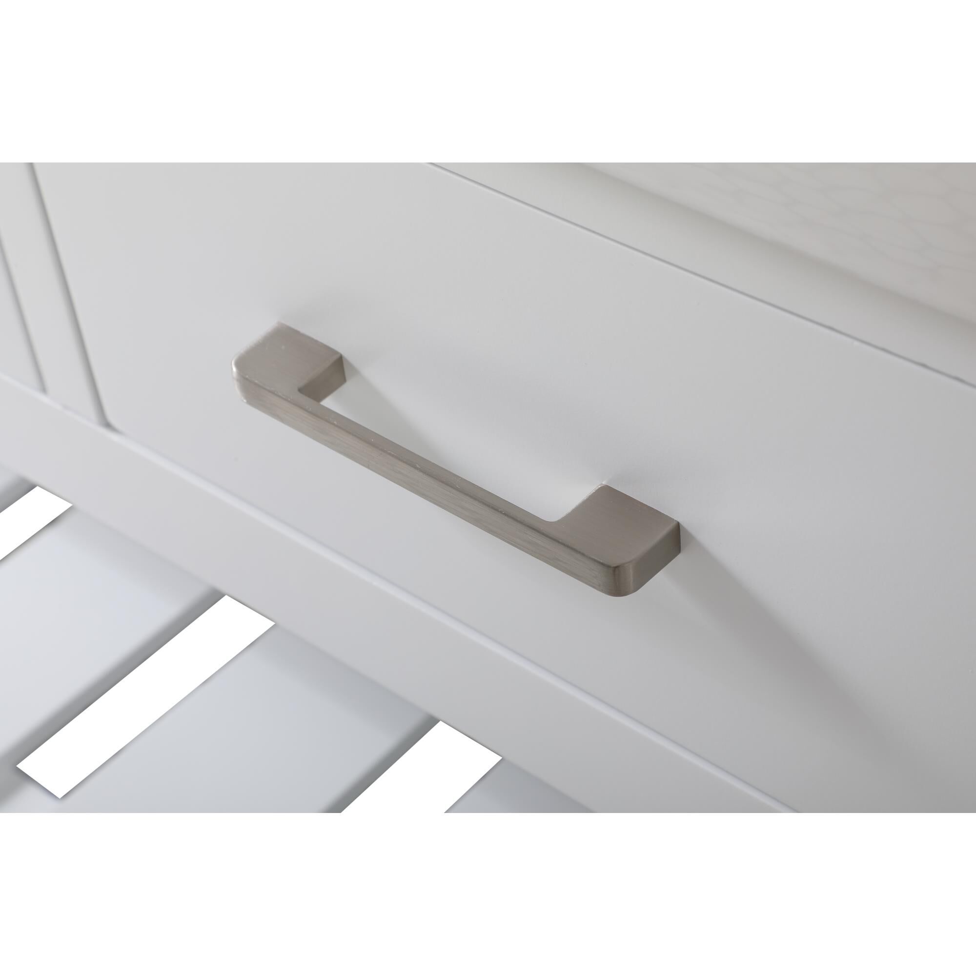 Shown in White finish