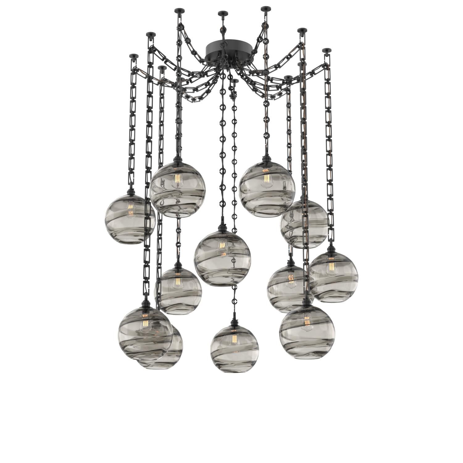 Levi Wilson Terra 18 Inch Multi Pendant Light by Hammerton Studio