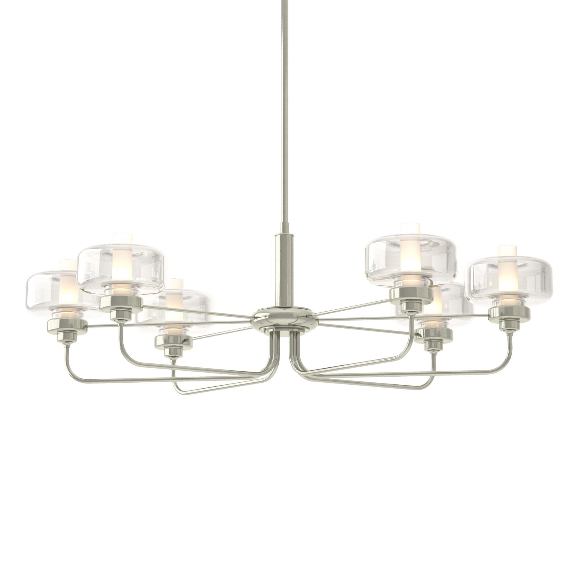 Nola 42 Inch 6 Light Linear Suspension Light by Hubbardton Forge