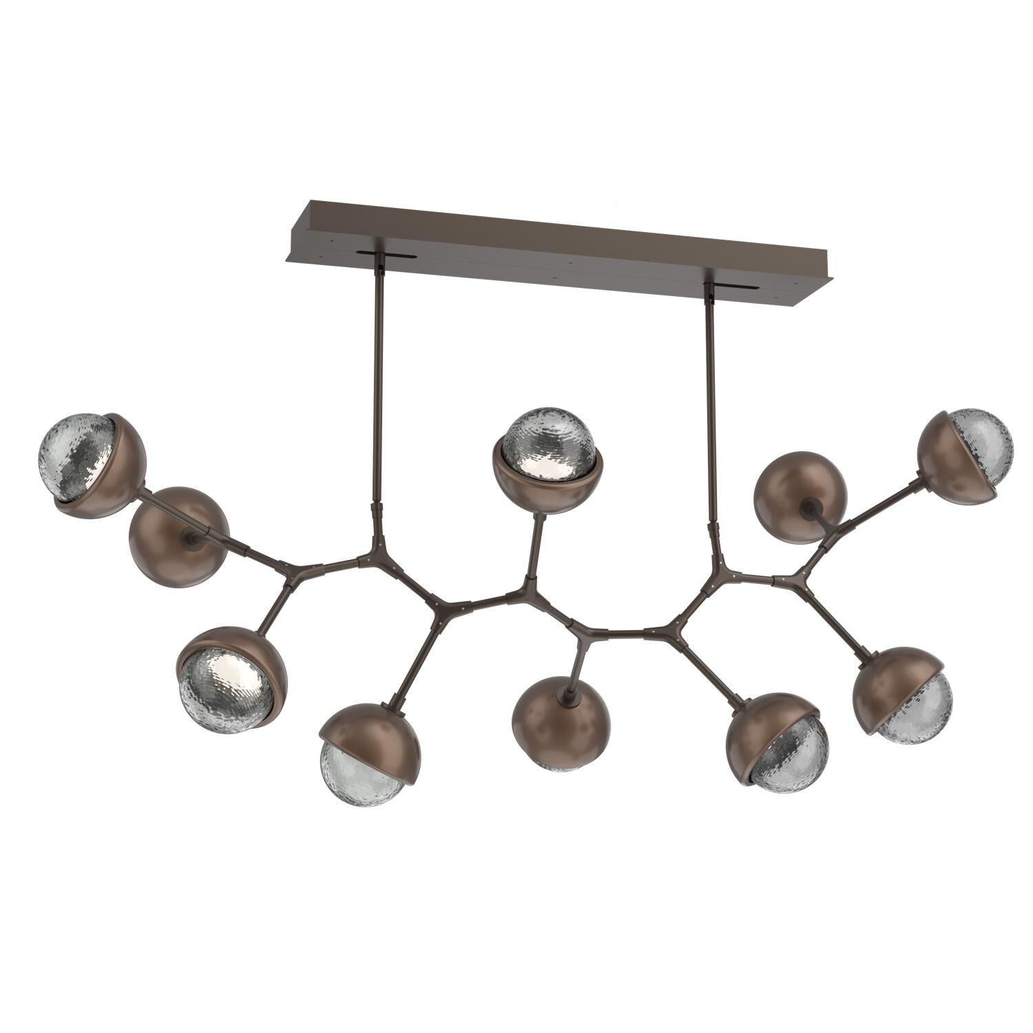 Levi Wilson Cabochon 56 Inch Linear Suspension Light by Hammerton Studio