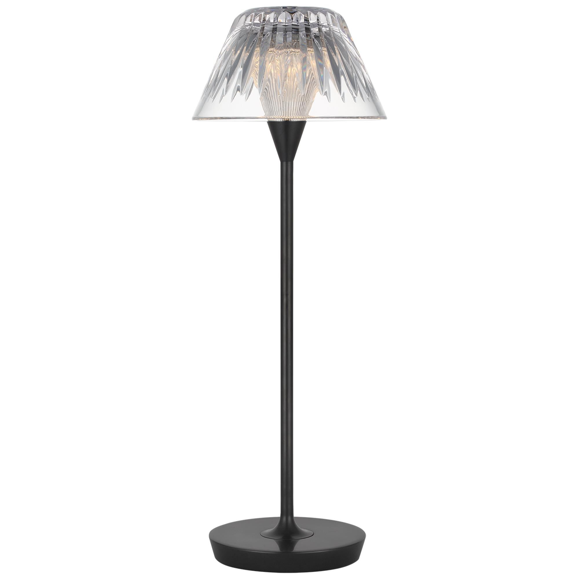 Shown in Bronze finish and Clear crystal