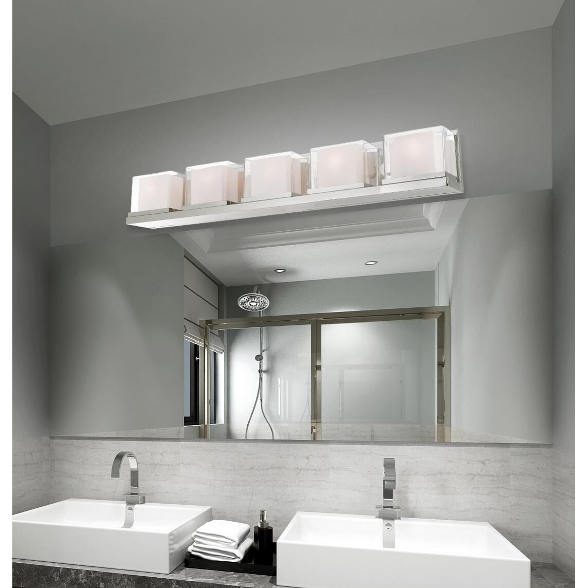 Duval 42 Inch 5 Light Bath Vanity Light by Livex Lighting