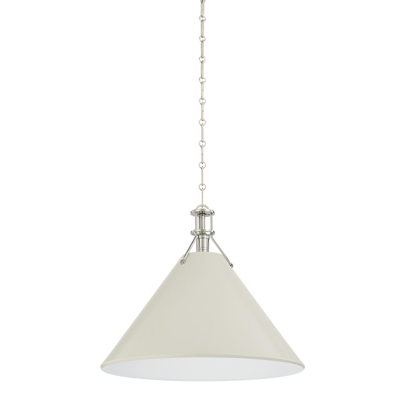 Mark D. Sikes Painted No. 2 Medium Pendant Light by Hudson Valley Lighting