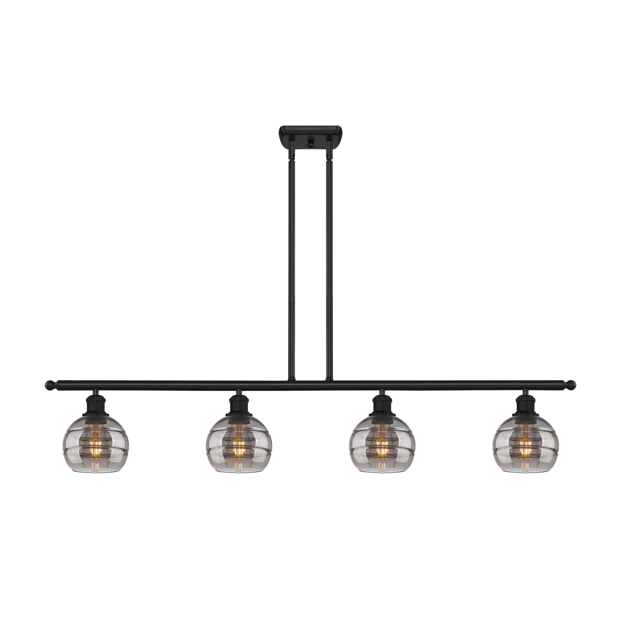 Shown in Matte Black finish and Light Smoke glass