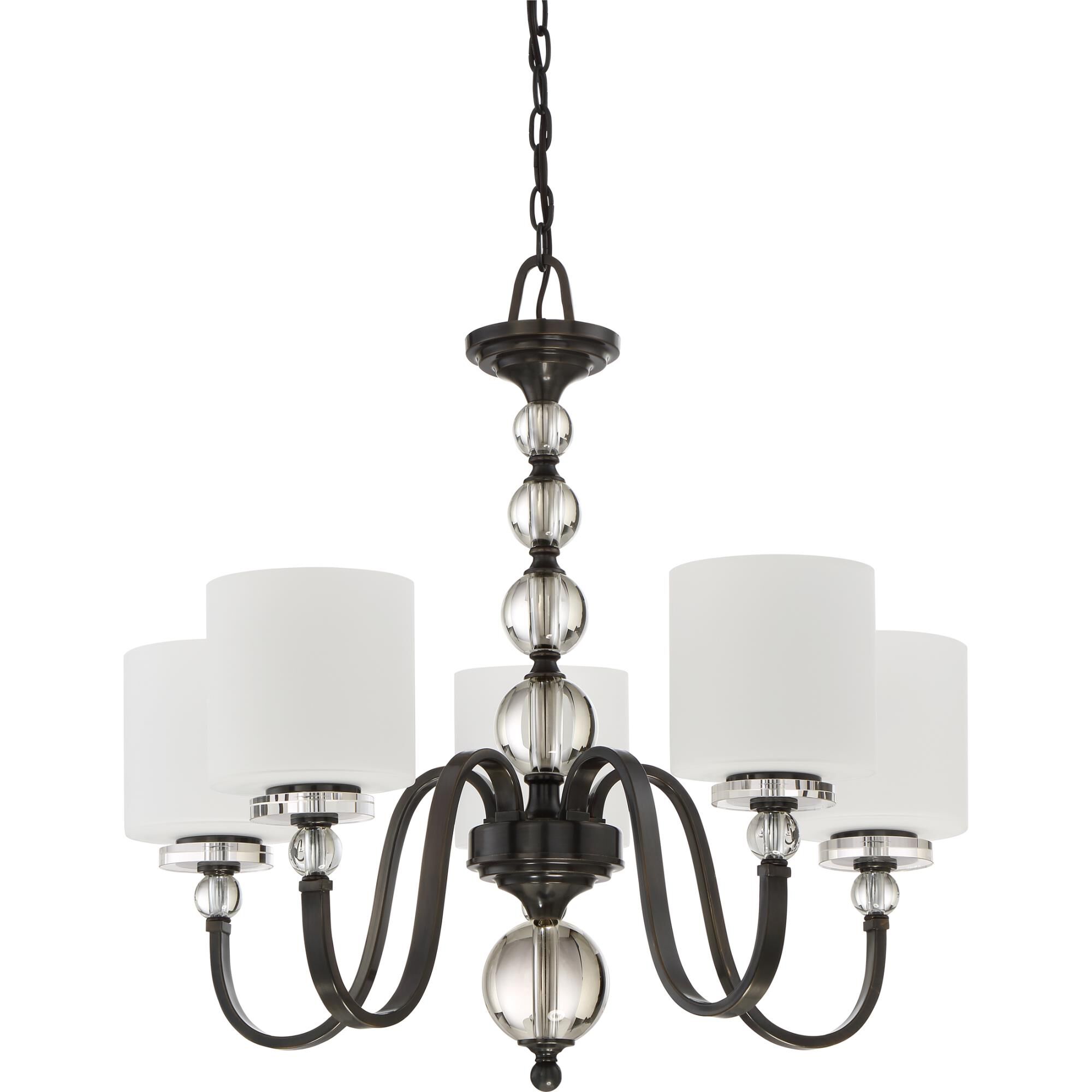 Downtown 27 Inch 5 Light Chandelier by Quoizel