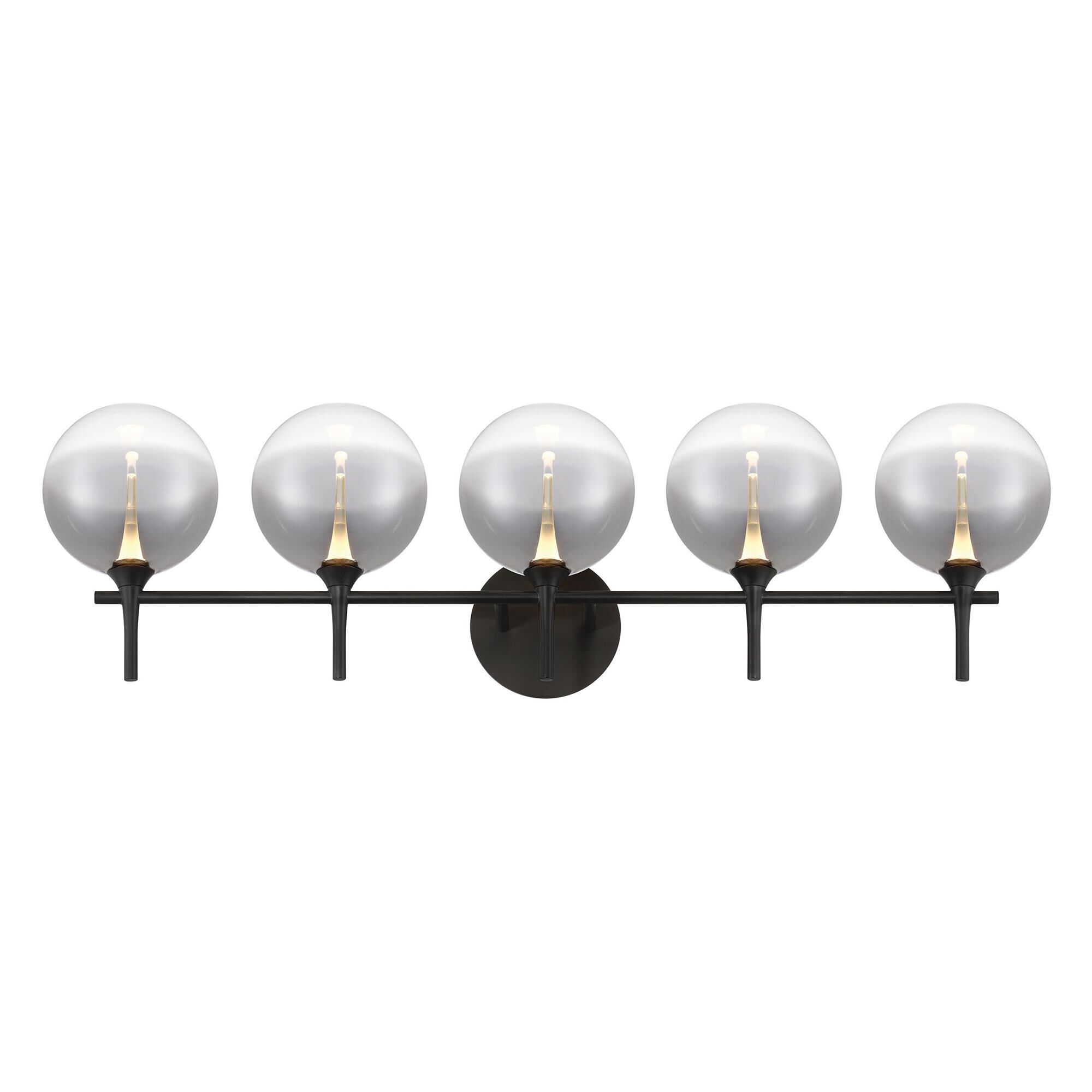 Shown in Black finish and Smoked glass