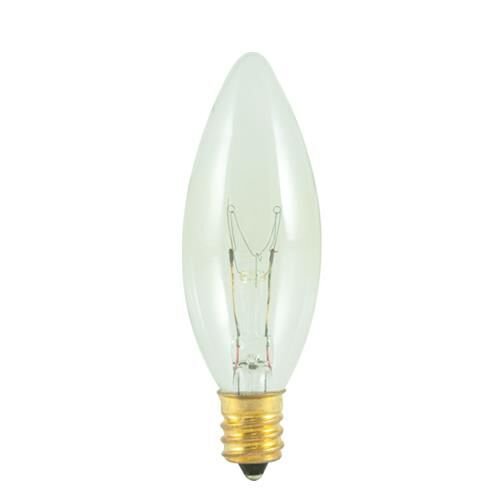 25 Watt 2700K B8 Incandescent Light Bulb,