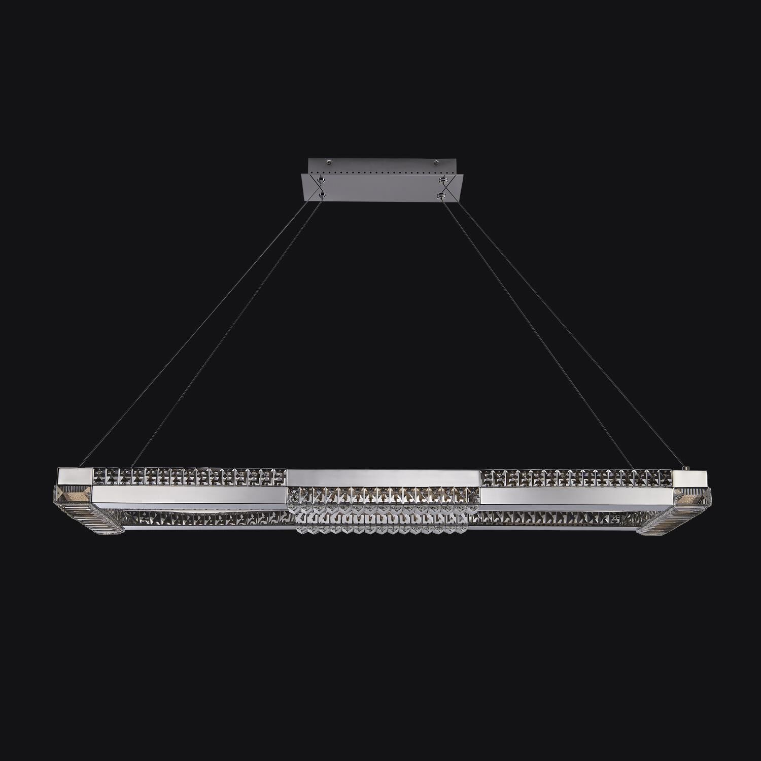 Shown in Polished Chrome finish and Firenze Clear crystal