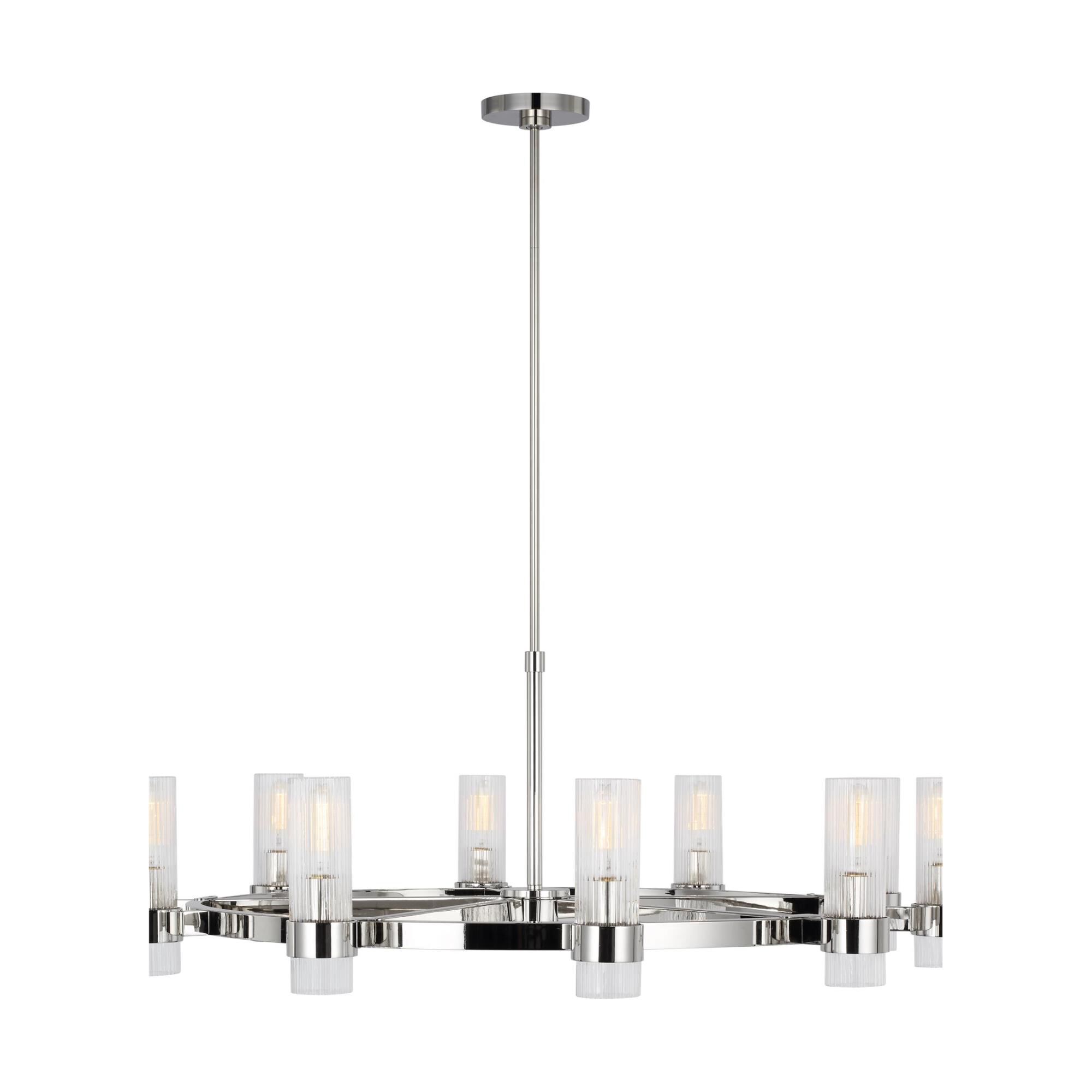 Shown in Polished Nickel finish and Clear Glass s And Clear Glass s shade