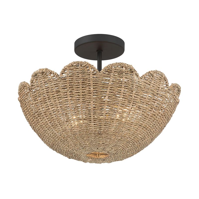 Malura 16 Inch Semi Flush Mount by Millennium Lighting